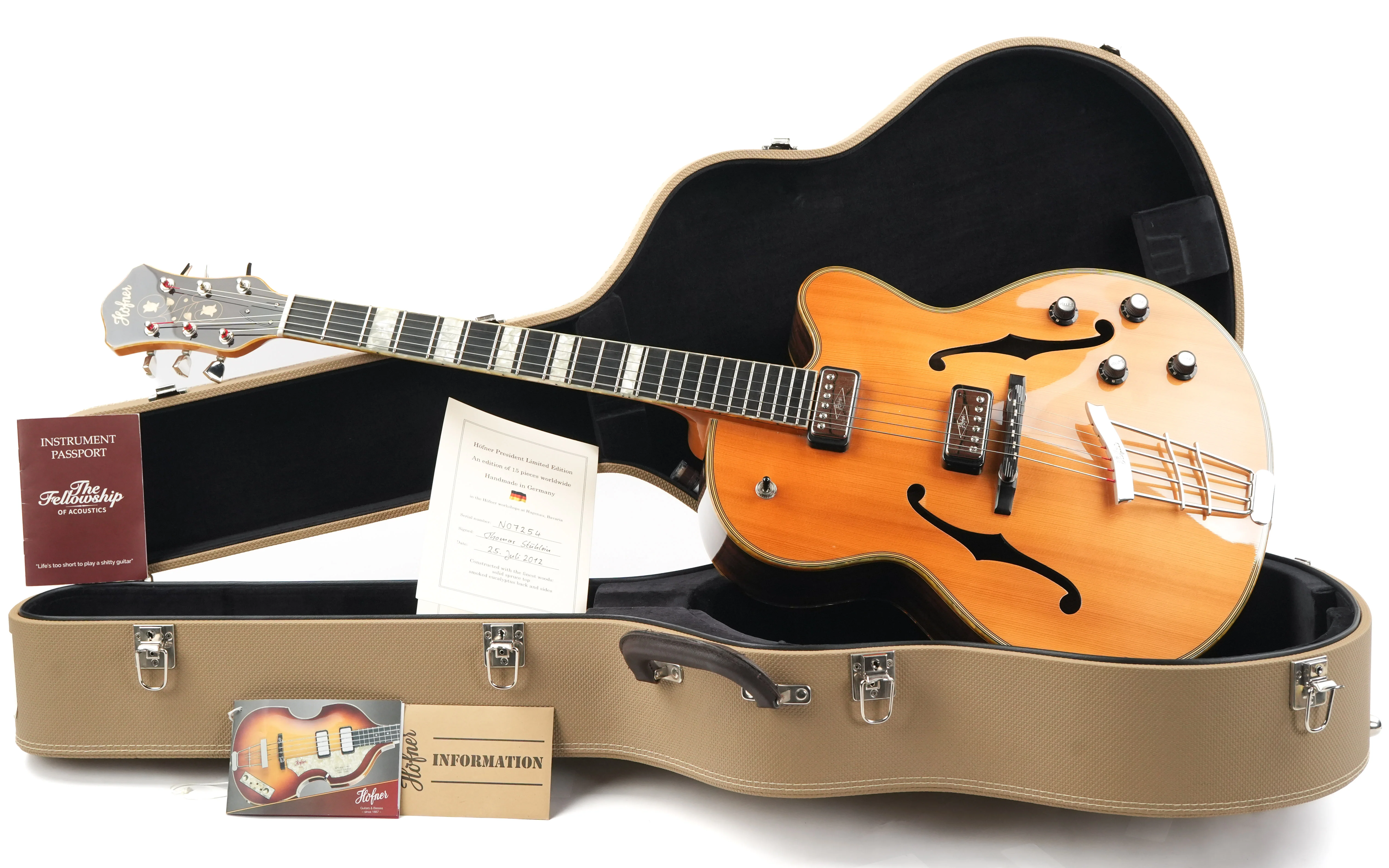 Hofner President LTD Edition Natural 2012 - Image 3