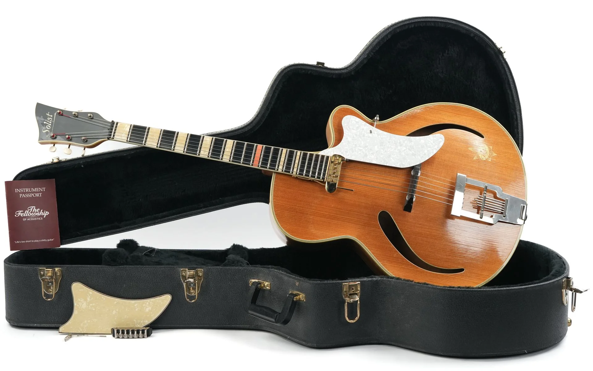 Hoyer Solist Archtop Natural 1950s - Image 3