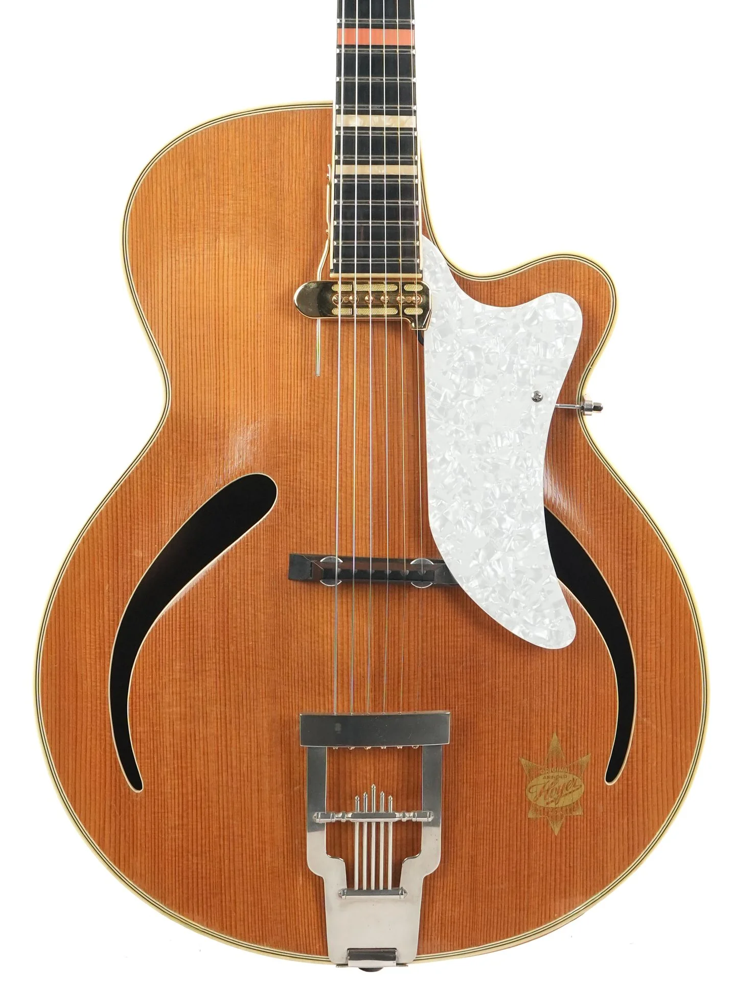 Hoyer Solist Archtop Natural 1950s - Image 5