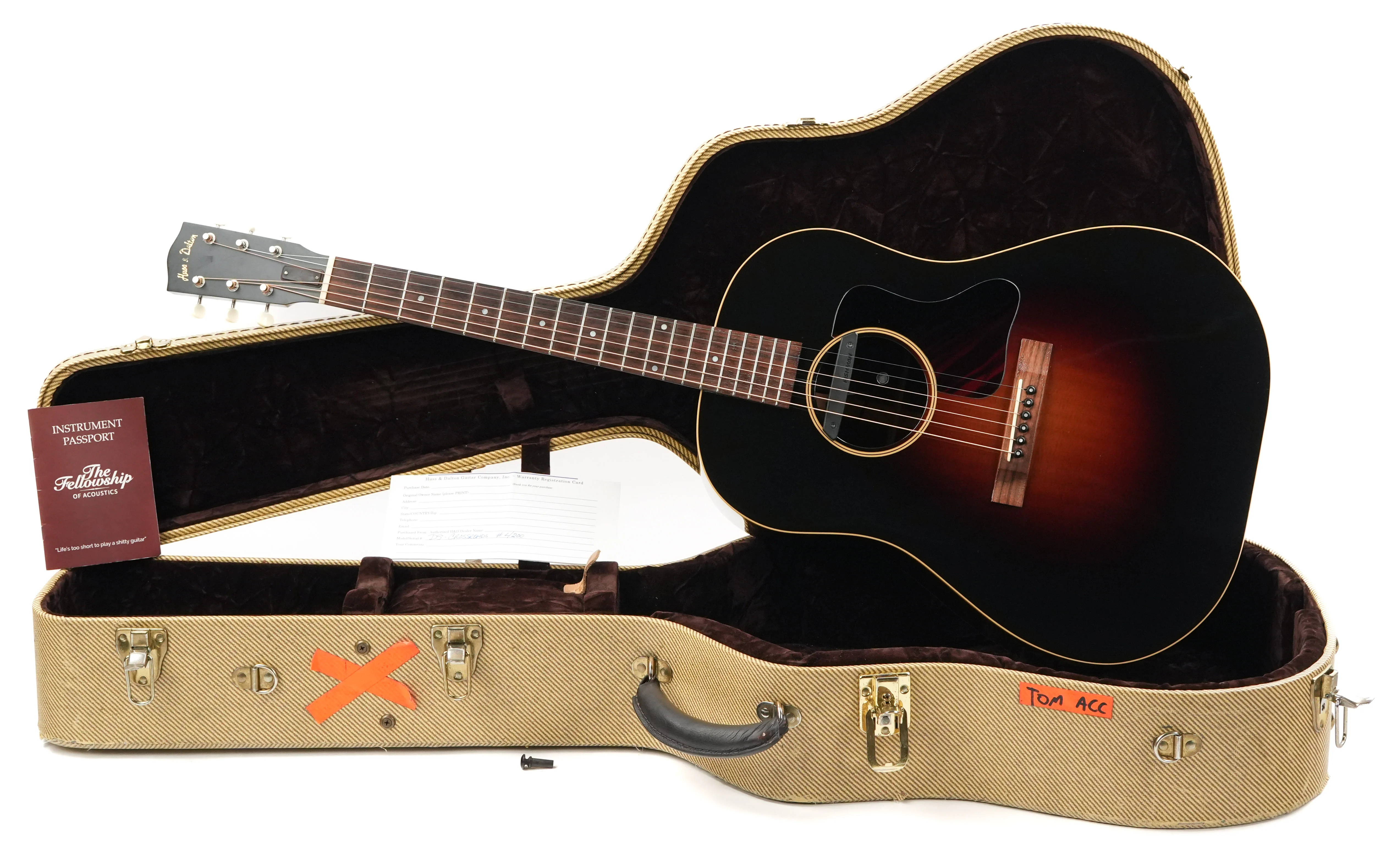 Huss & Dalton DS Crossroads Spruce Rosewood Sunburst 2014 - Image 3
