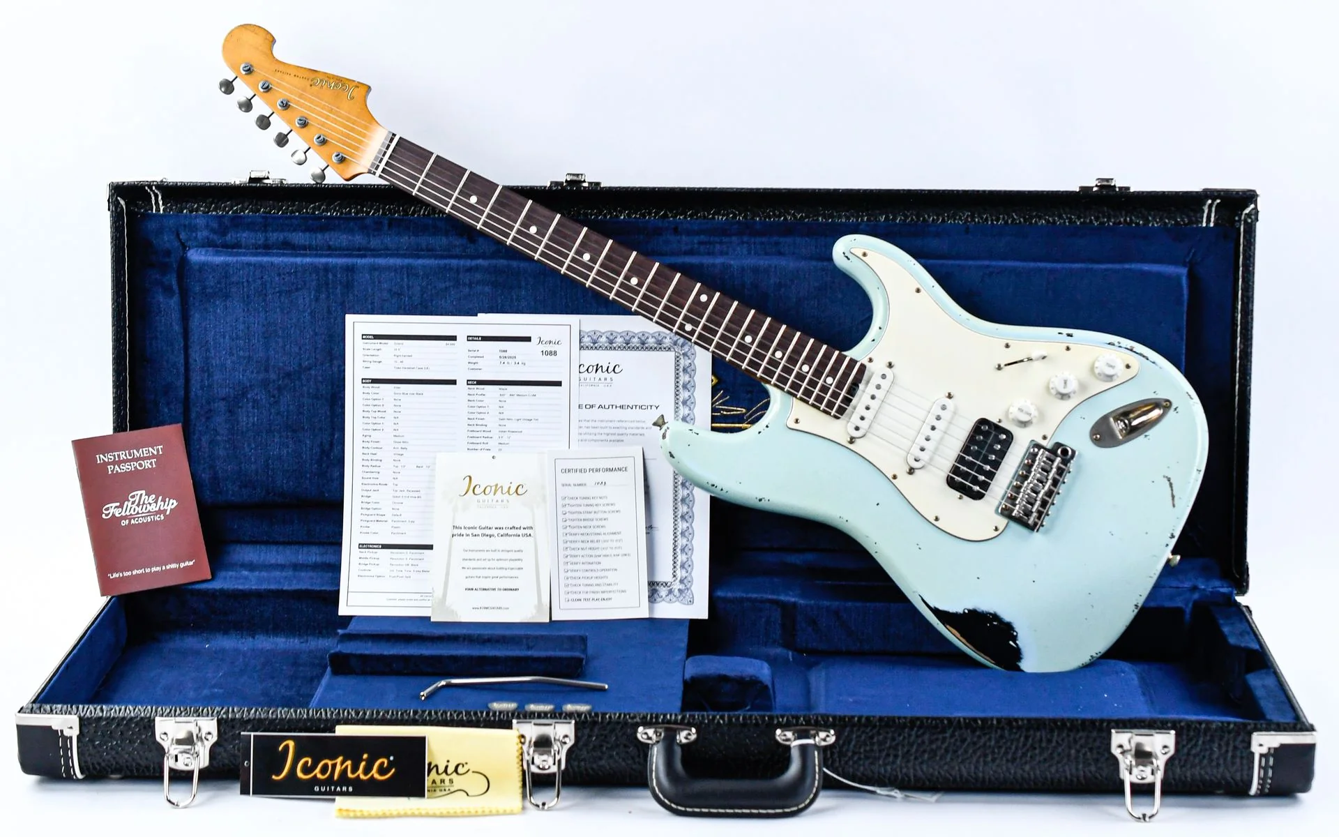Iconic Solana Studio Series SJC02 John Cruz Sonic Blue Over Black - Image 3