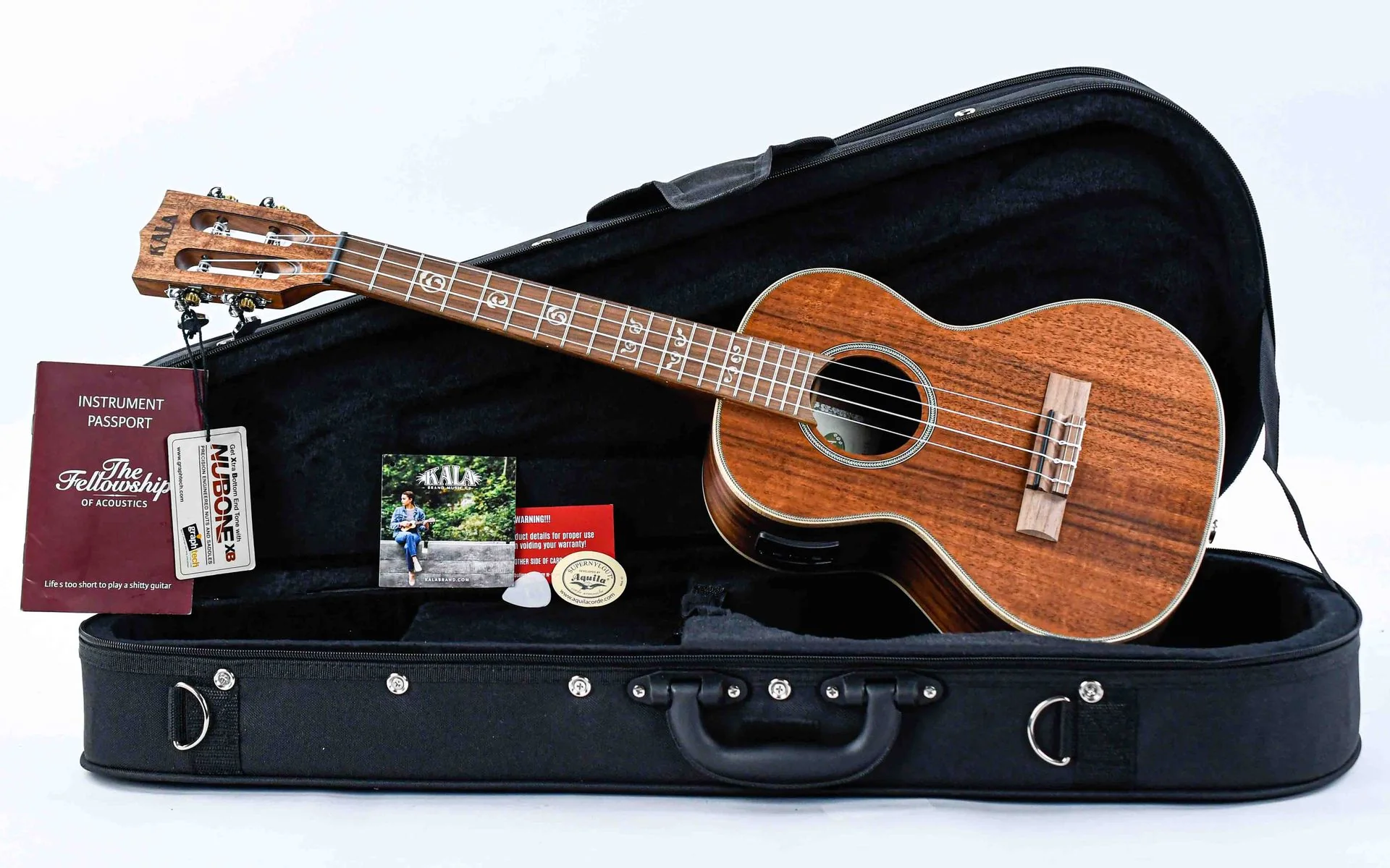 Kala Solid Acacia Tenor Ukulele w/ EQ B-Stock - Image 3