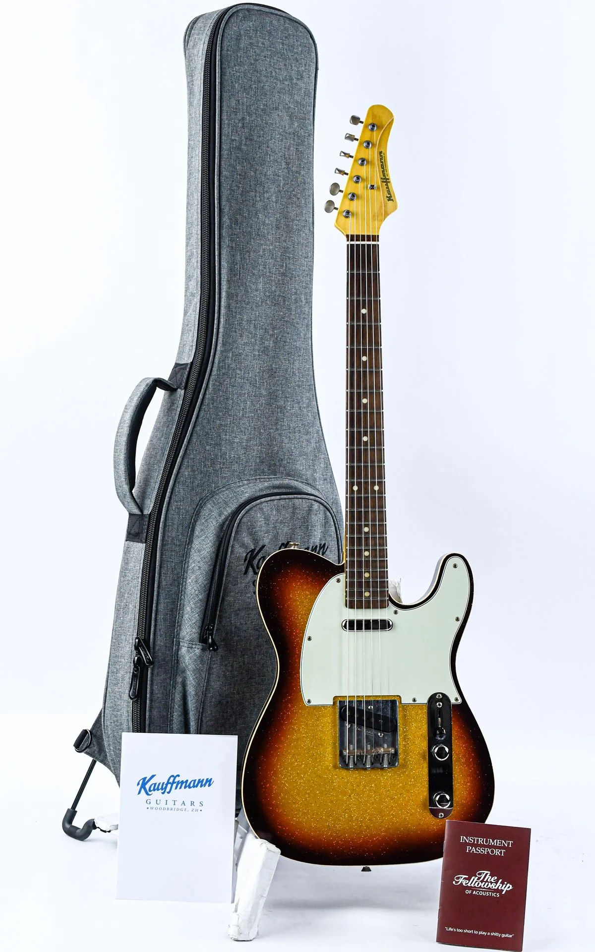 Kauffmann 63 T Alder Three Tone Sunburst Sparkle Light Aged - Image 3
