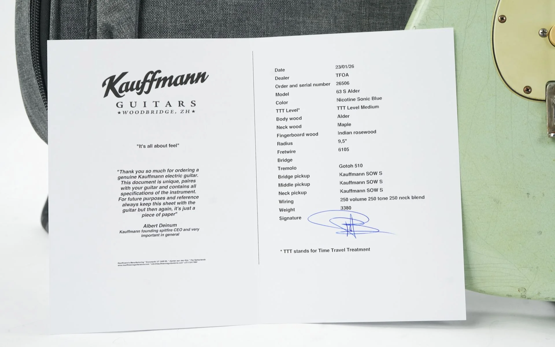 Kauffmann 63S Alder Sonic Blue Nicotine Aged - Image 13