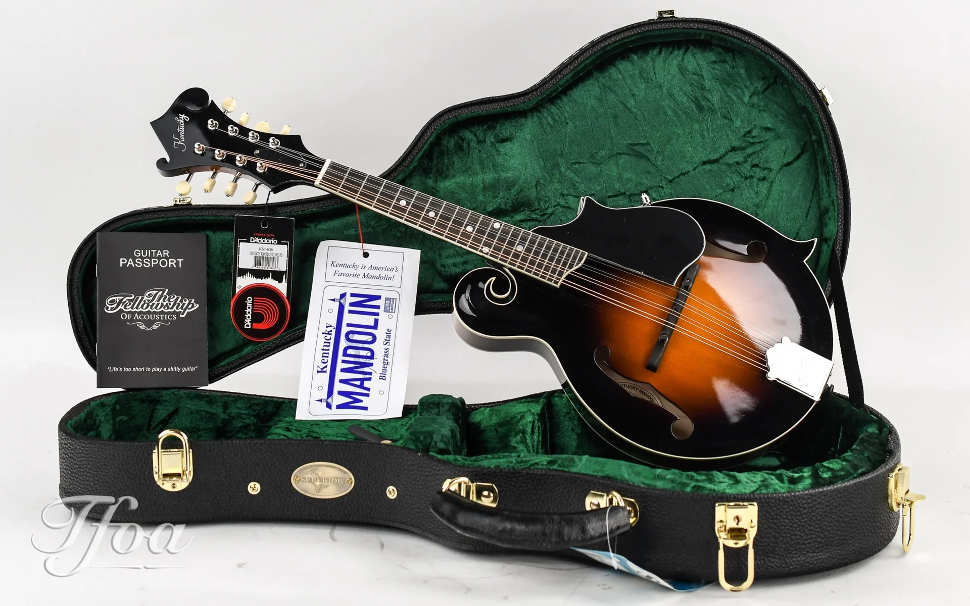 Kentucky KM650 Artist F Model Mandolin Sunburst - Image 4