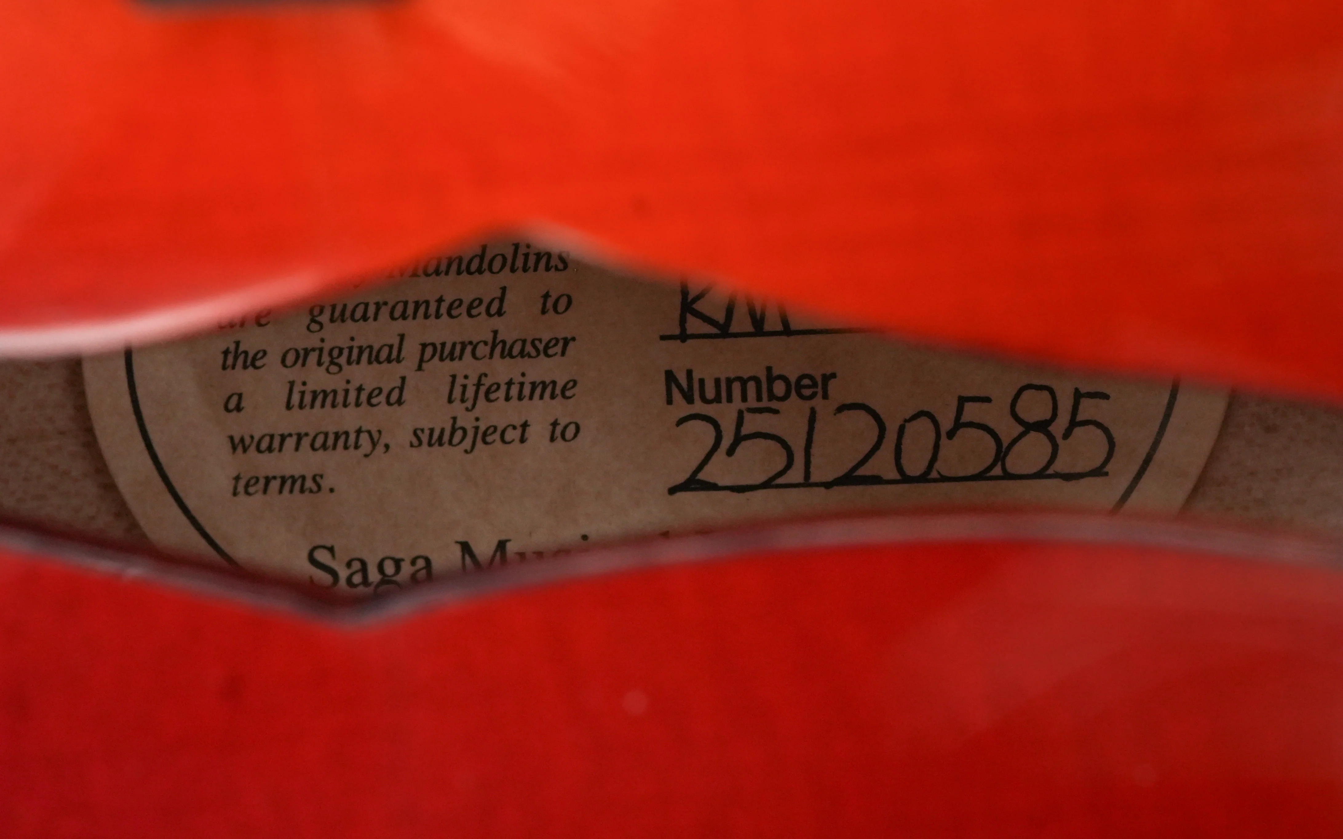 Kentucky KM755 F Style Mandolin Amberburst - Image 11