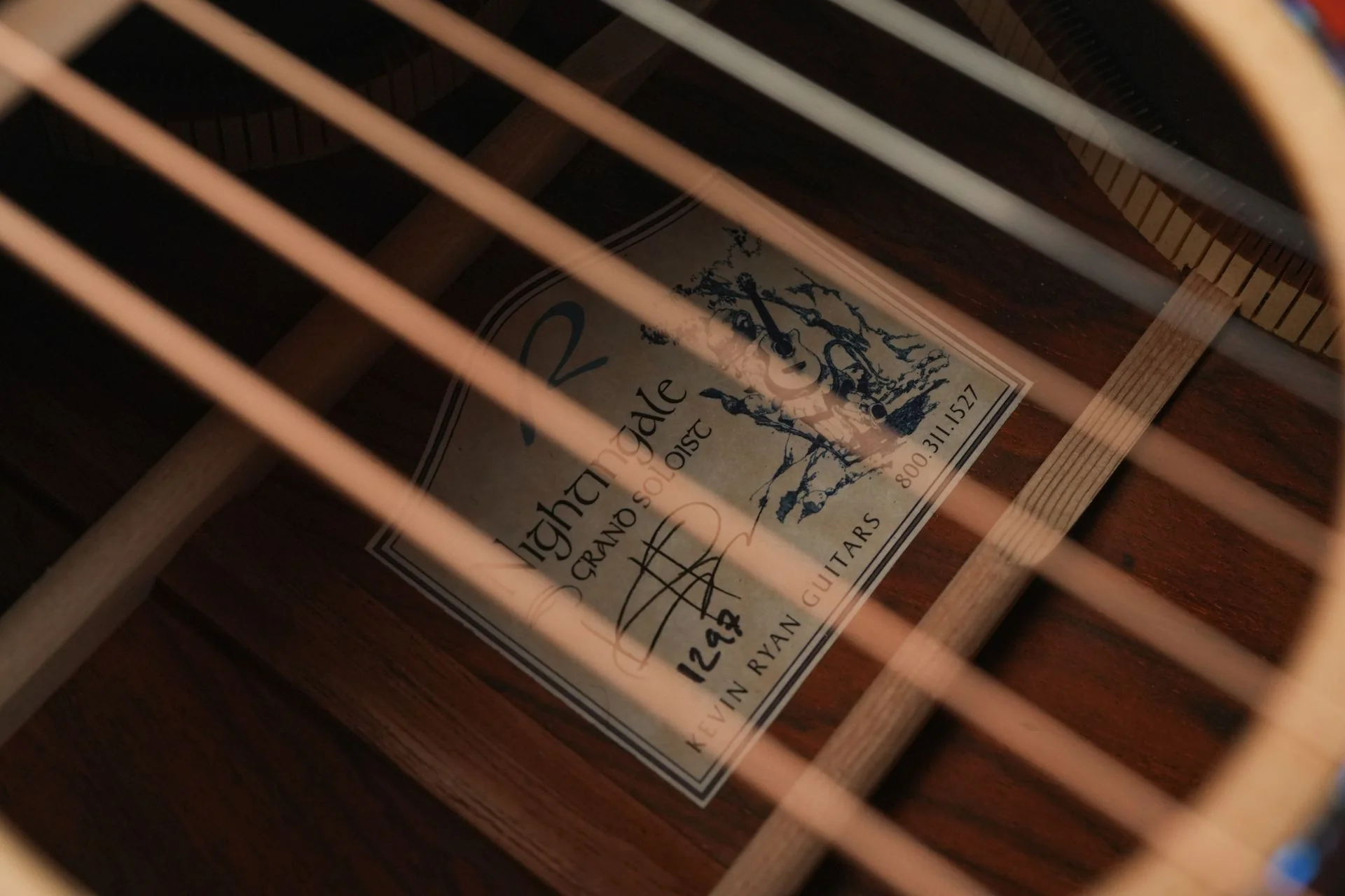 Kevin Ryan Nightingale Cocobolo Glacier Sitka Spruce 25th Anniversary - Image 11