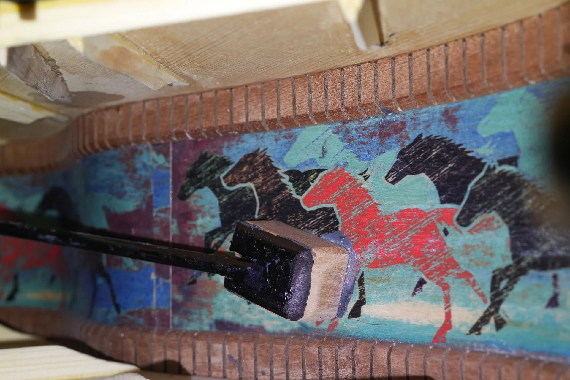 Lame Horse Saddle Pal Ziricote Italian Alpine Spruce - Image 17