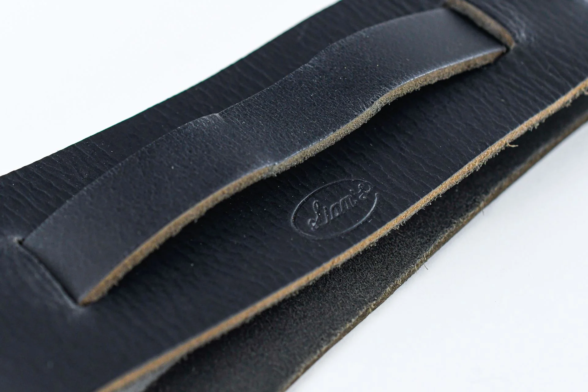 Liam's Leather Saddle Strap Black - Image 3
