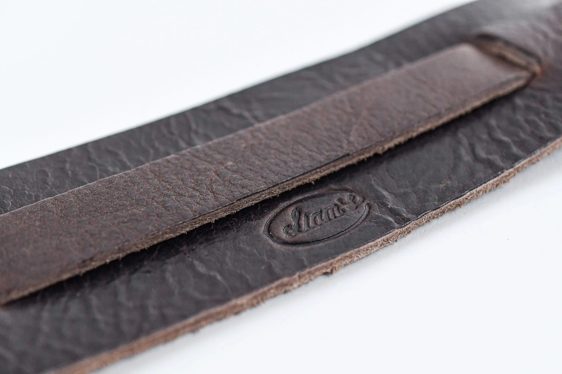 Liam's Leather Saddle Strap Brown - Image 3
