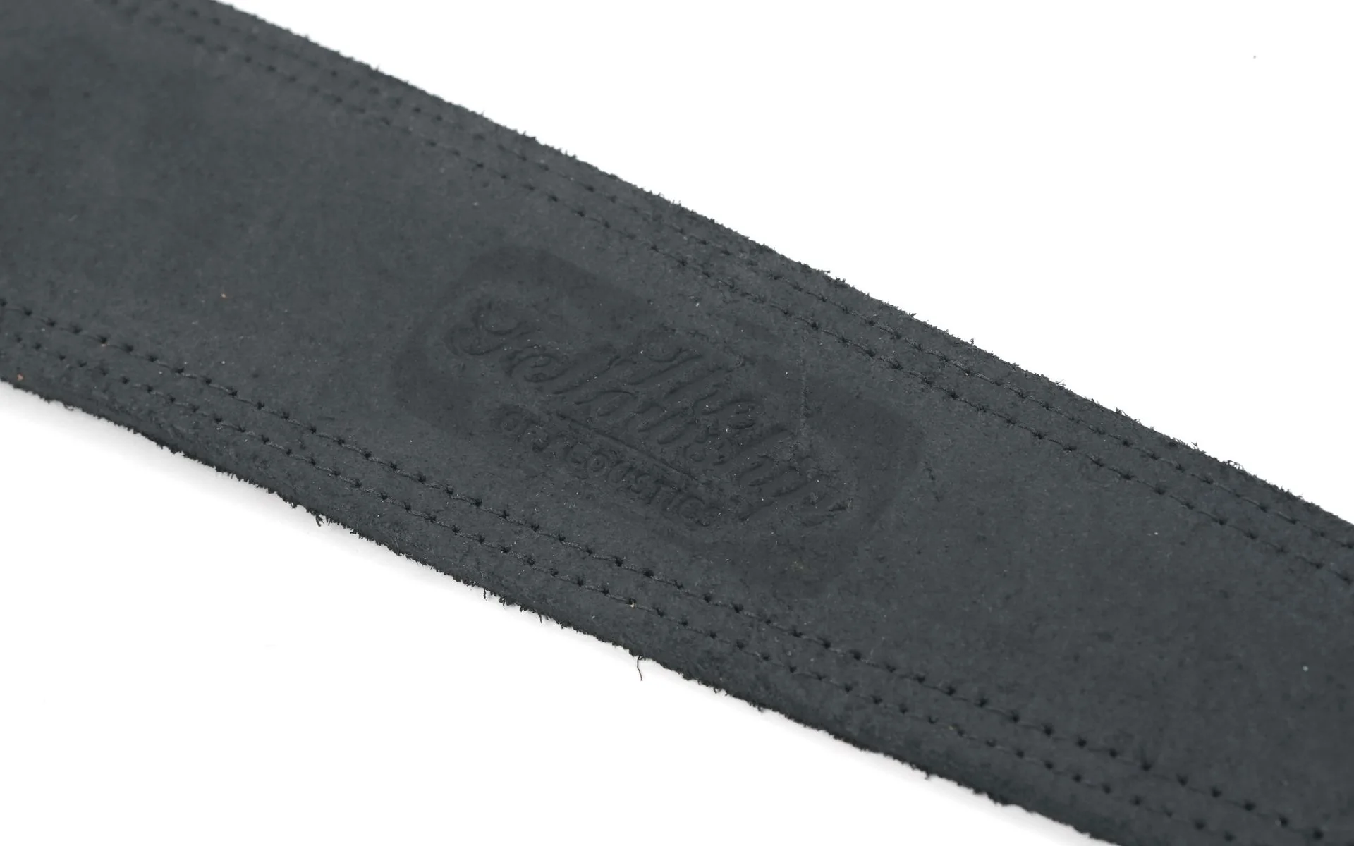 Liam's Leather Soft Guitar Strap Black - Image 2