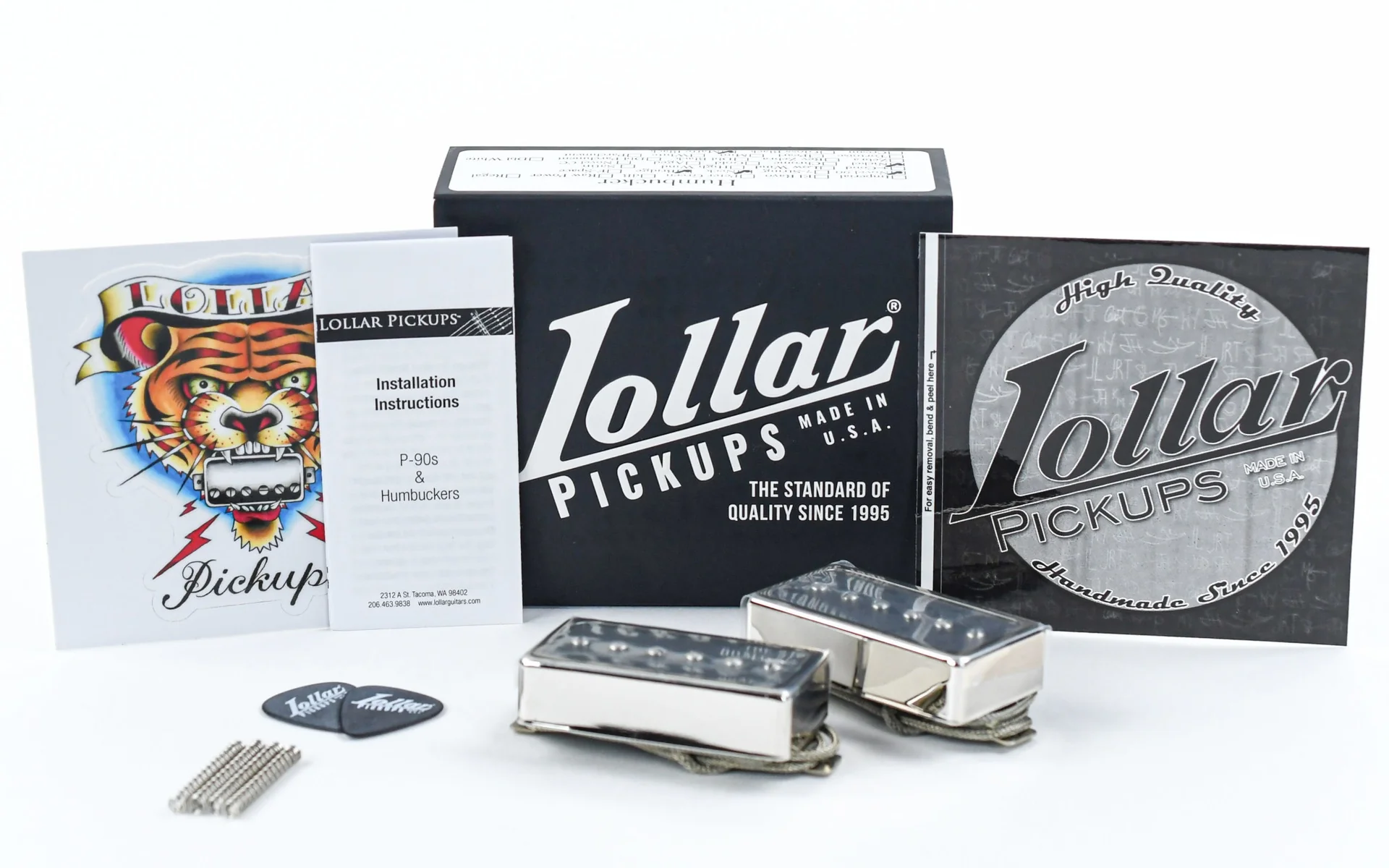 Lollar Novel 90 Set Nickel Matte Black - Image 3