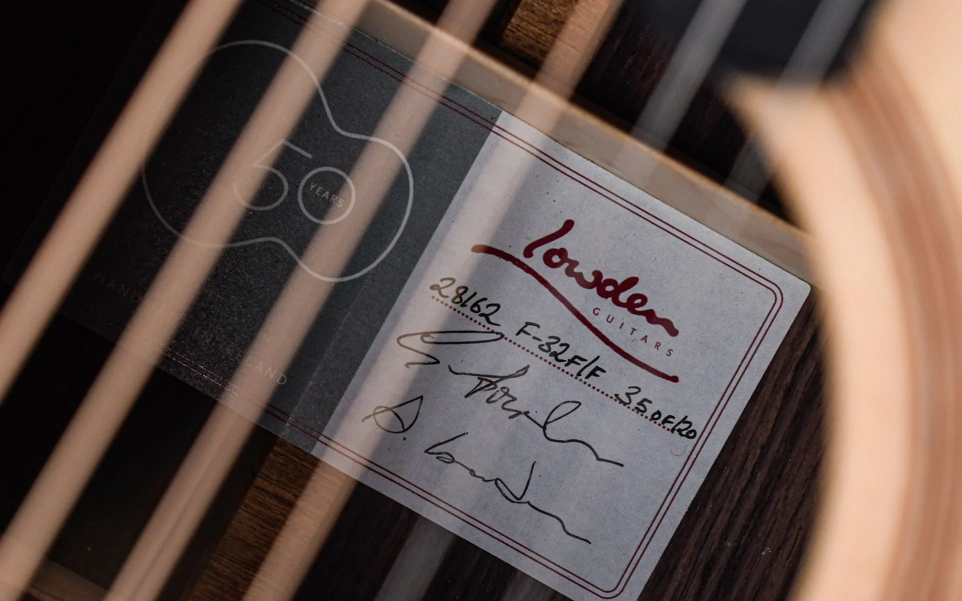 Lowden 50th Anniversary F32 Rosewood Spruce Fan Fret - Image 10