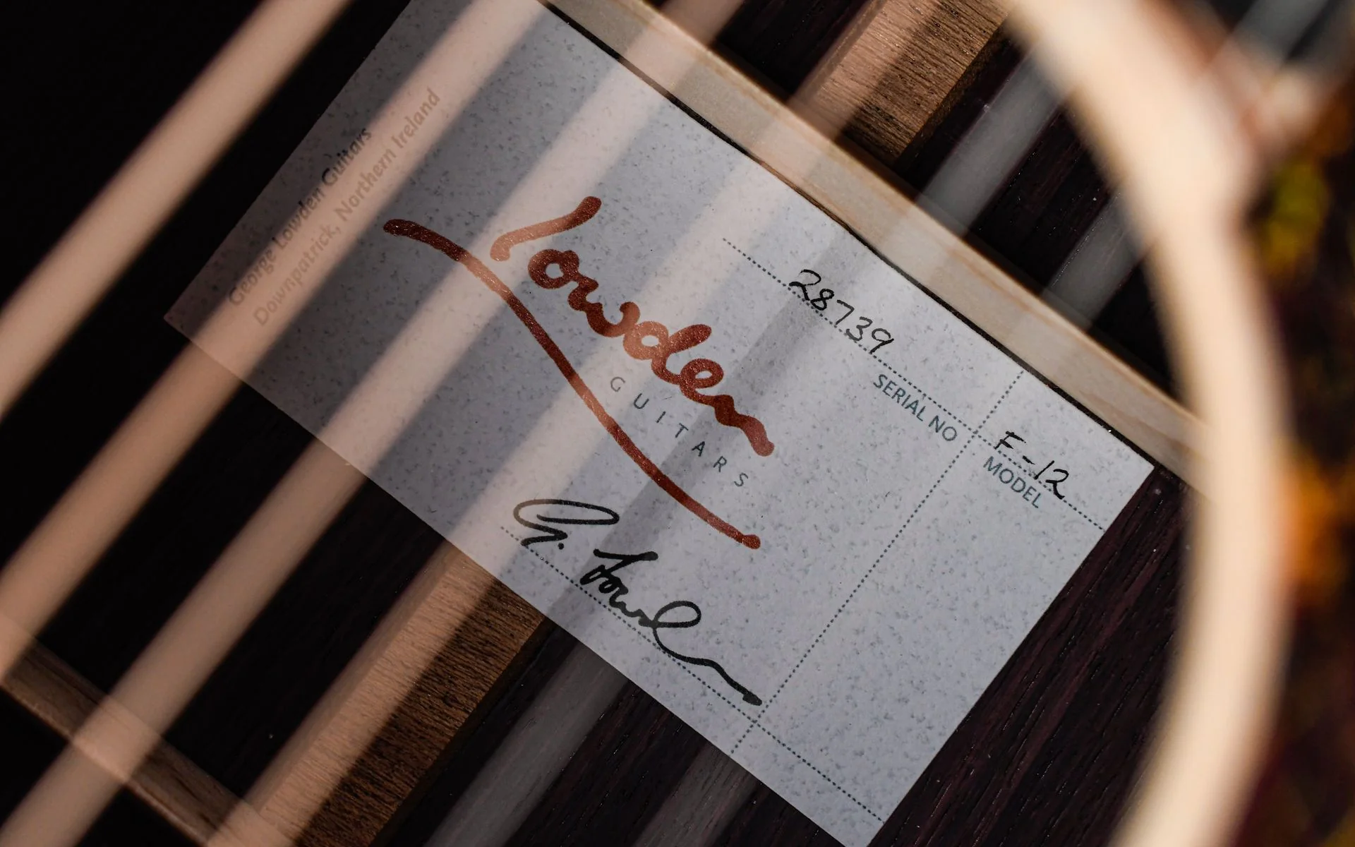 Lowden F12 Indian Rosewood Sitka Spruce - Image 12