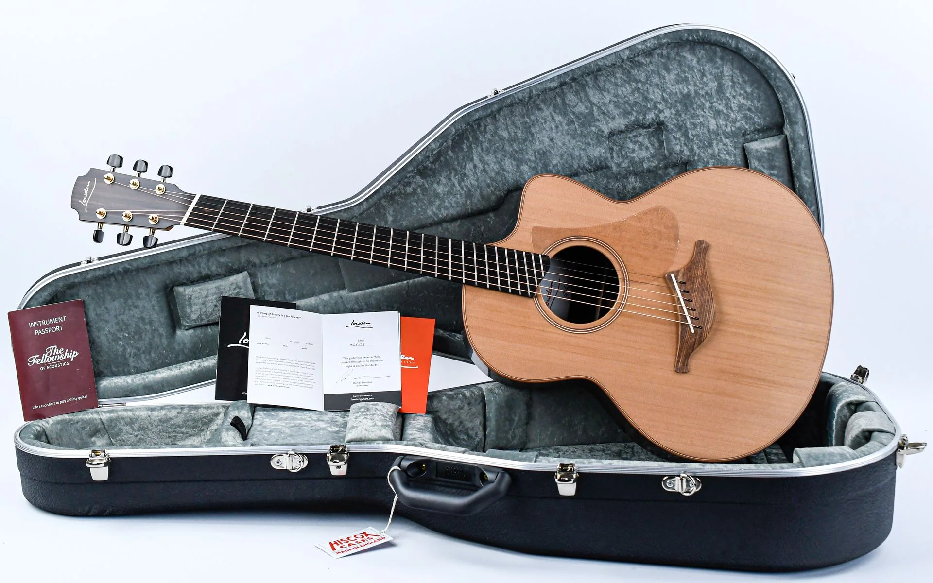 Lowden F25C Fan Fret Indian Rosewood Cedar - Image 3
