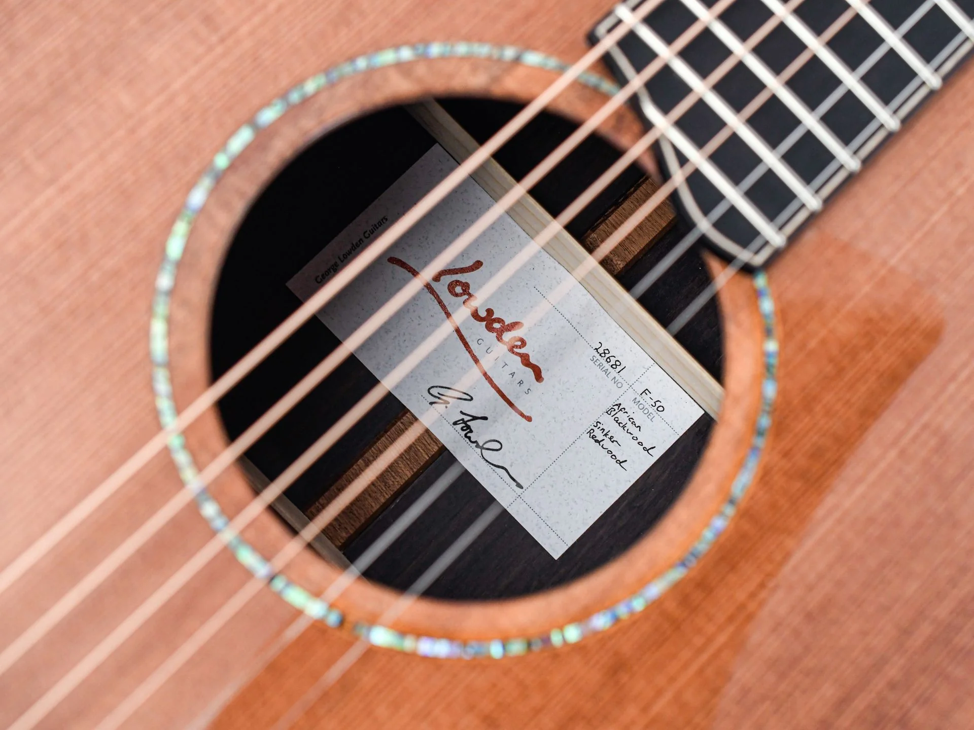 Lowden F50 African Blackwood Sinker Redwood - Image 11