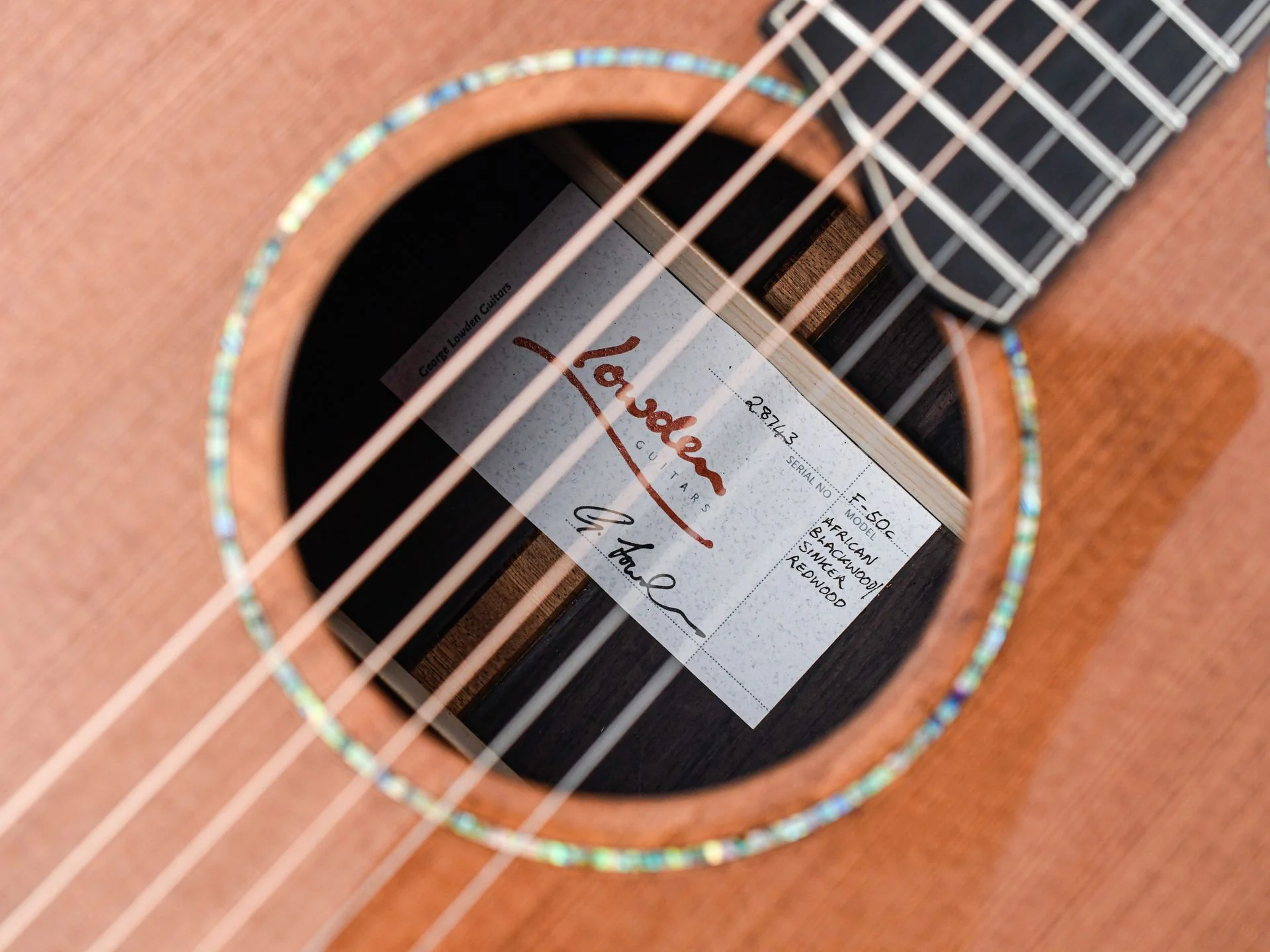 Lowden F50C African Blackwood Sinker Redwood - Image 11