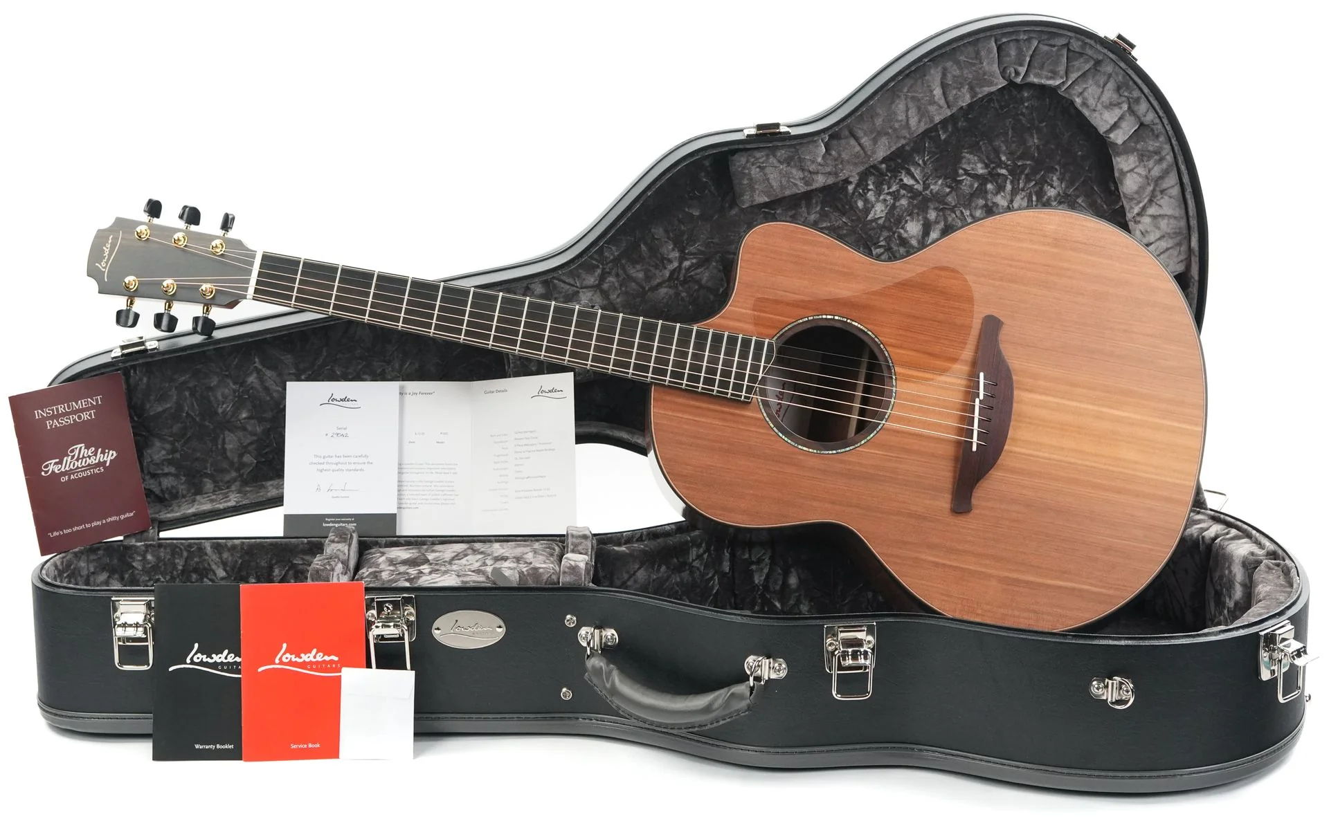 Lowden F50C Quilted Mastergrade Mahogany Red Cedar - Image 3