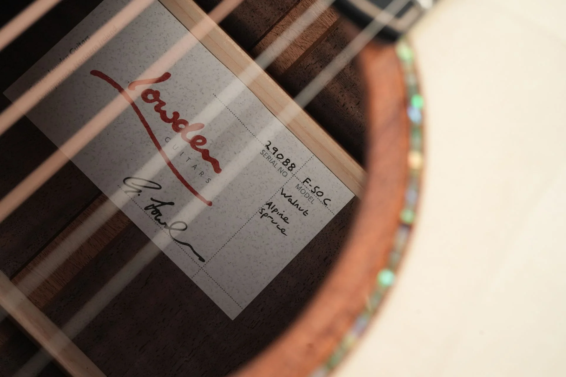 Lowden F50C Walnut Alpine Spruce - Image 11