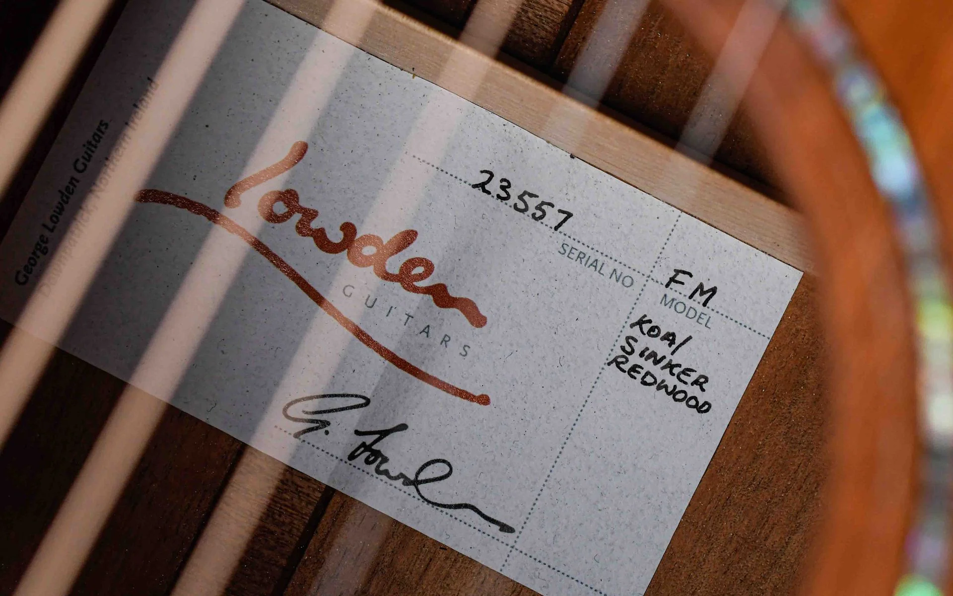 Lowden FM35 Koa Sinker Redwood - Image 11