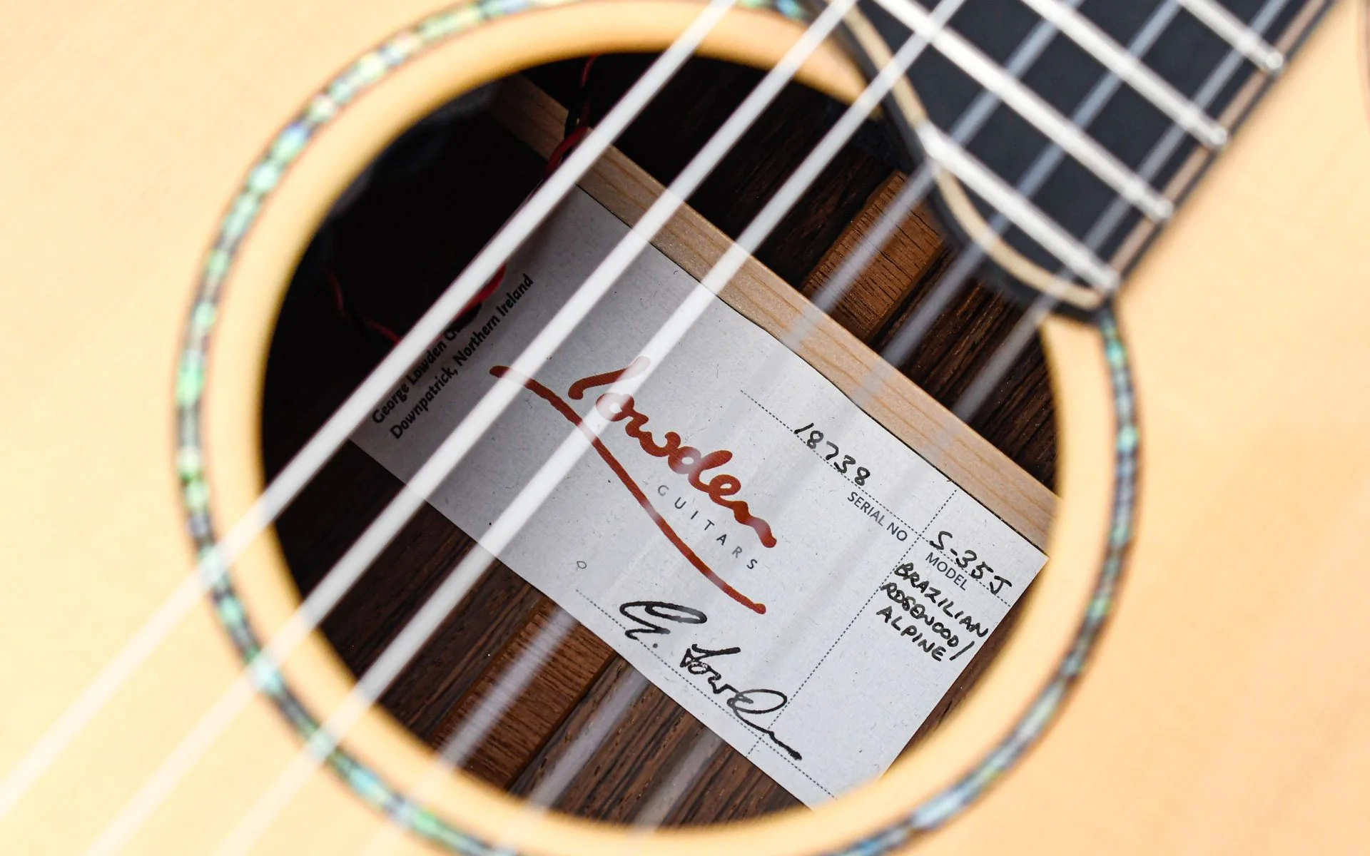 Lowden S35J Brazilian Rosewood Alpine Spruce 2014 - Image 11