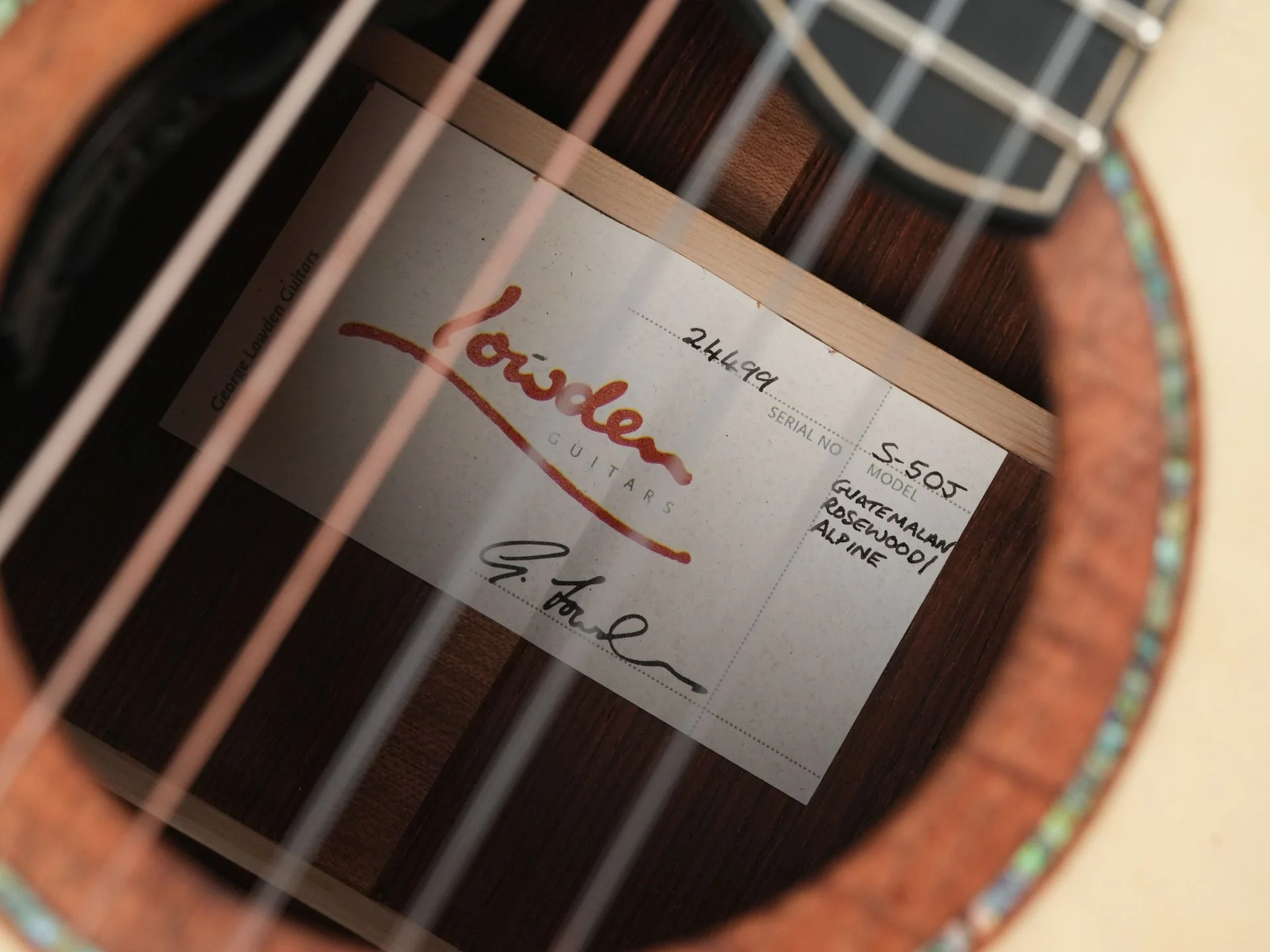 Lowden S50J Jazz Nylon Guatemalan Rosewood Alpine Spruce 2021 - Image 12