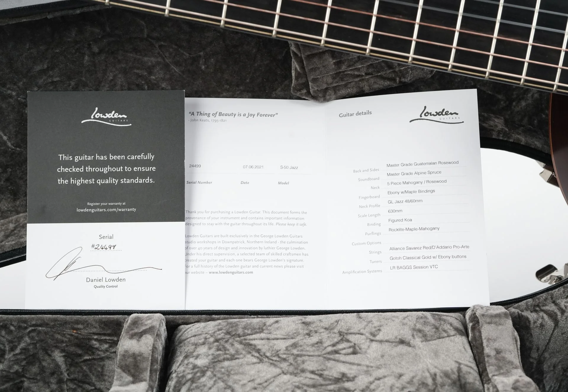 Lowden S50J Jazz Nylon Guatemalan Rosewood Alpine Spruce 2021 - Image 14