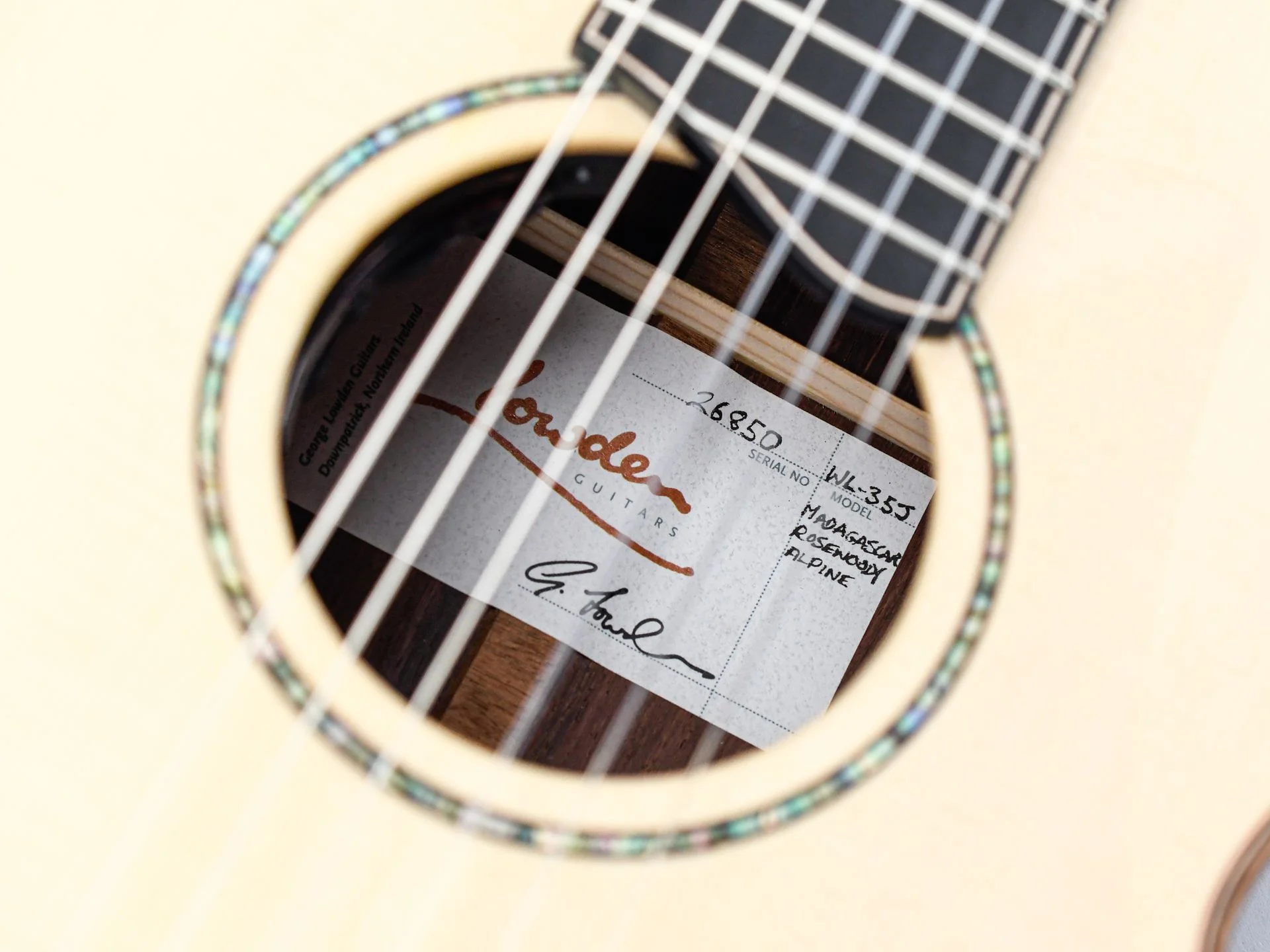 Lowden WL35J Jazz Madagascar Rosewood Alpine Spruce - Image 12