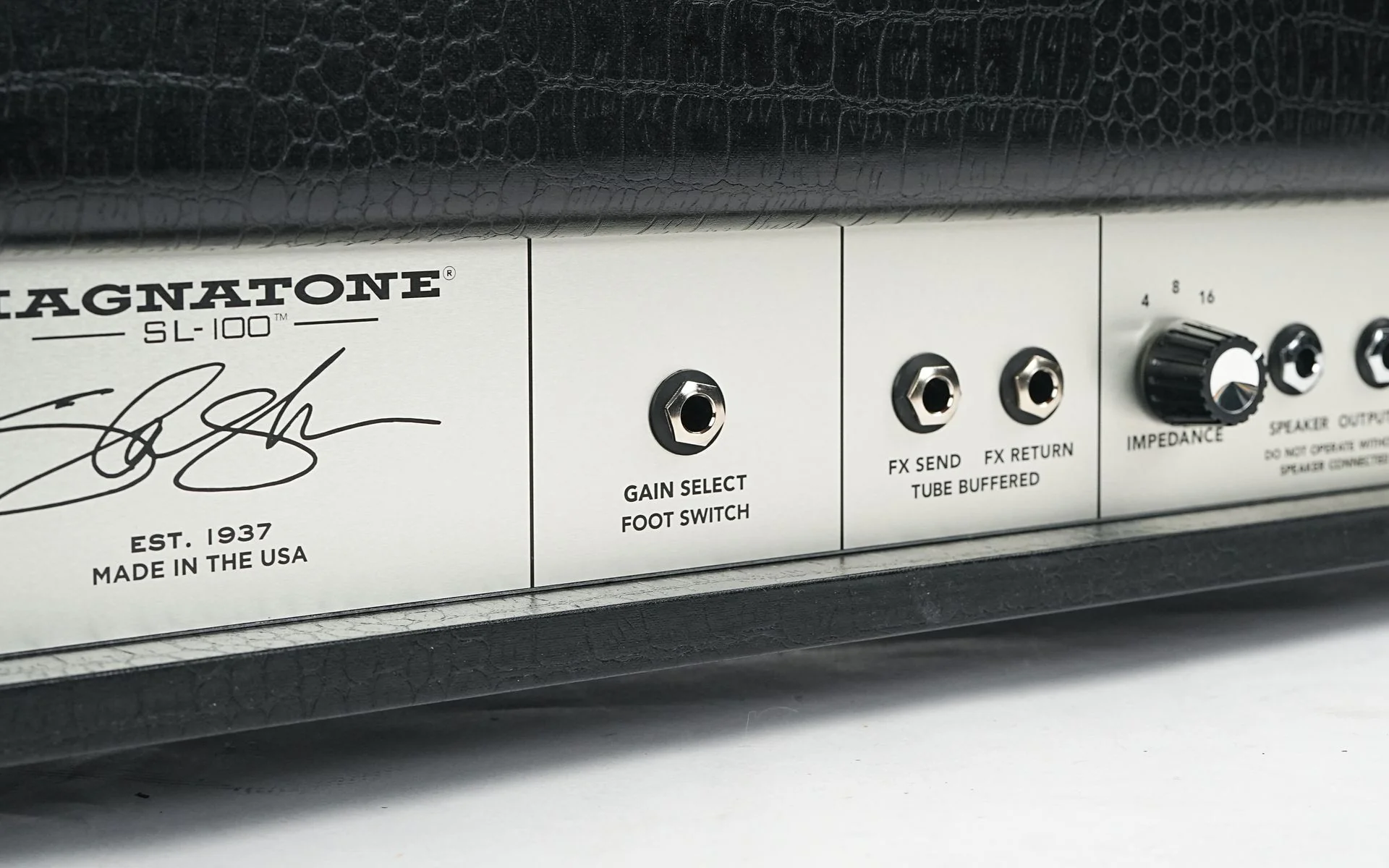 Magnatone SL100 Slash 100 Watt Head Black Croc - Image 6