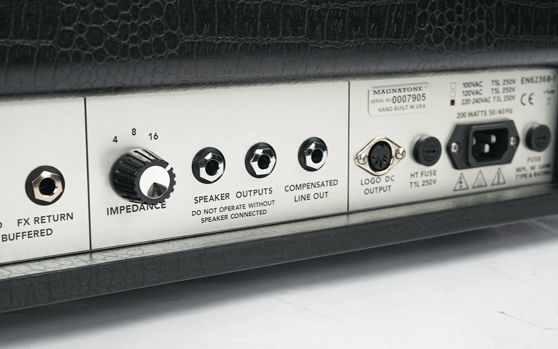 Magnatone SL100 Slash 100 Watt Head Black Croc - Image 7
