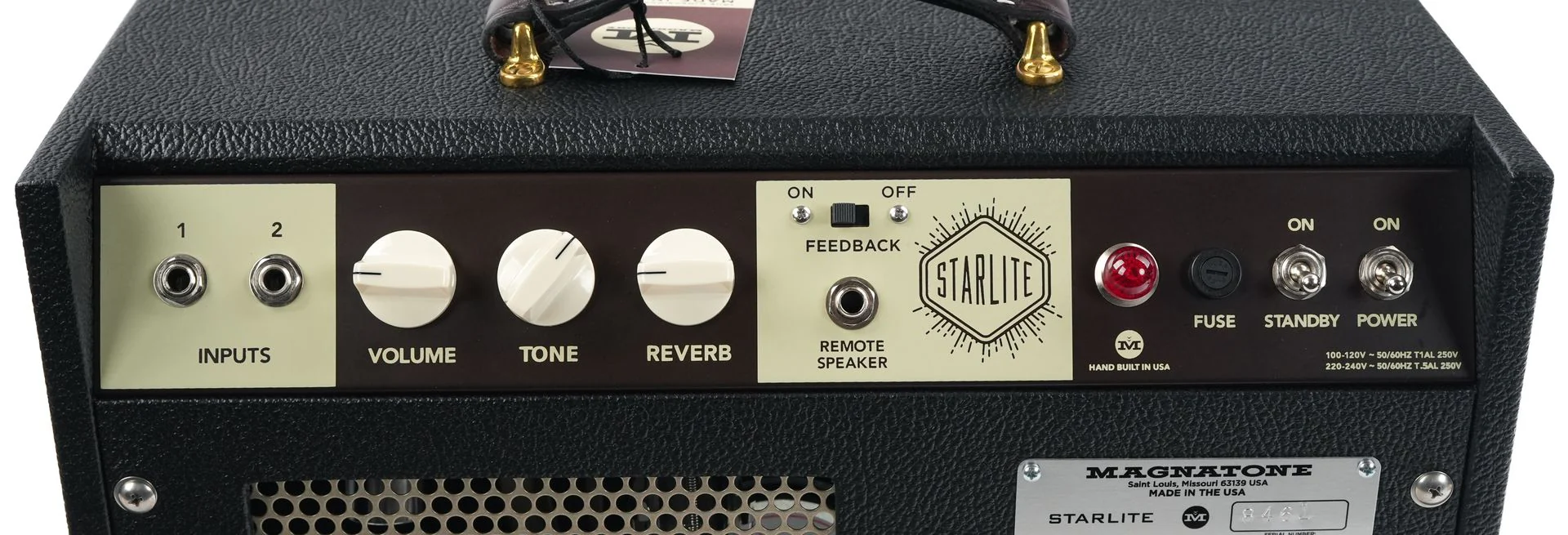 Magnatone Starlite Reverb 1x8 Combo Traditional Black - Image 6