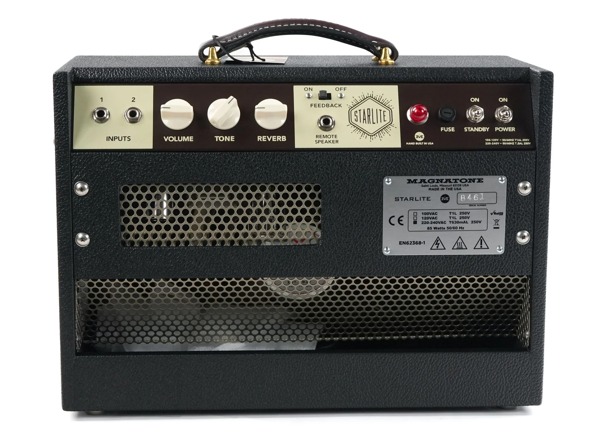 Magnatone Starlite Reverb 1x8 Combo Traditional Black - Image 8