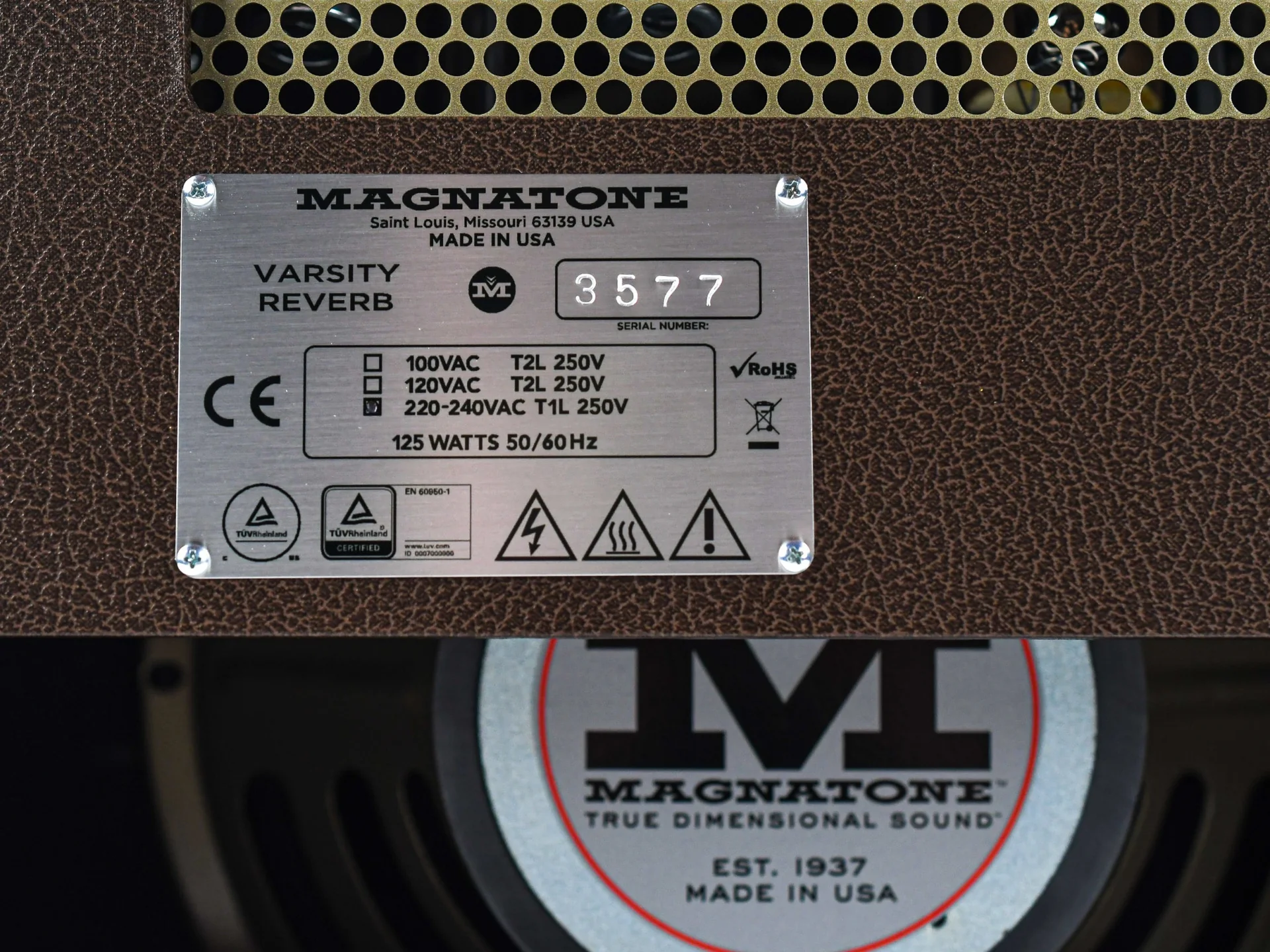Magnatone Varsity Reverb 1x12 Combo - Image 10