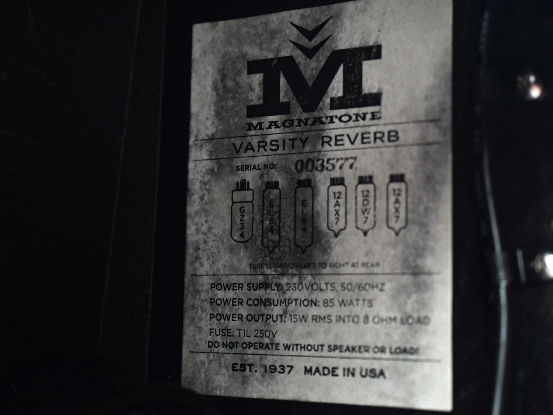 Magnatone Varsity Reverb 1x12 Combo - Image 9
