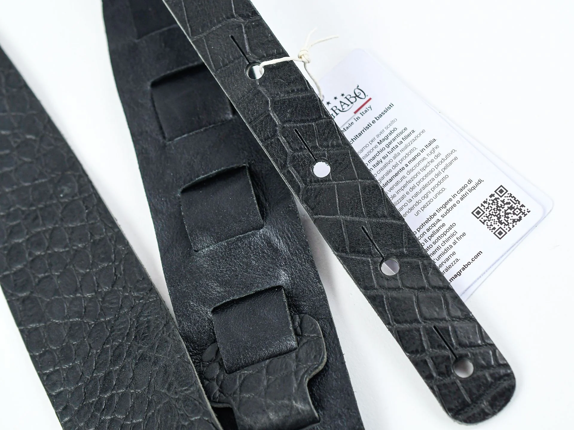 Magrabo Holes HC Embossed Cocco Pros Black 6cm - Image 3