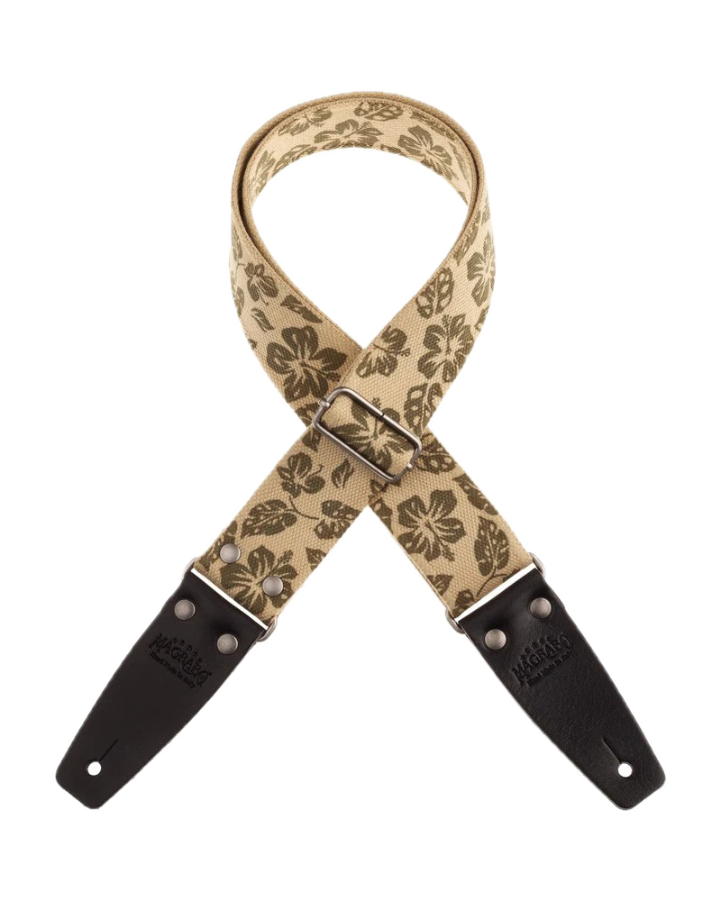 Magrabo Straps Stripe SC Retrò Hippie 5 cm terminali Nero fibbia Argento