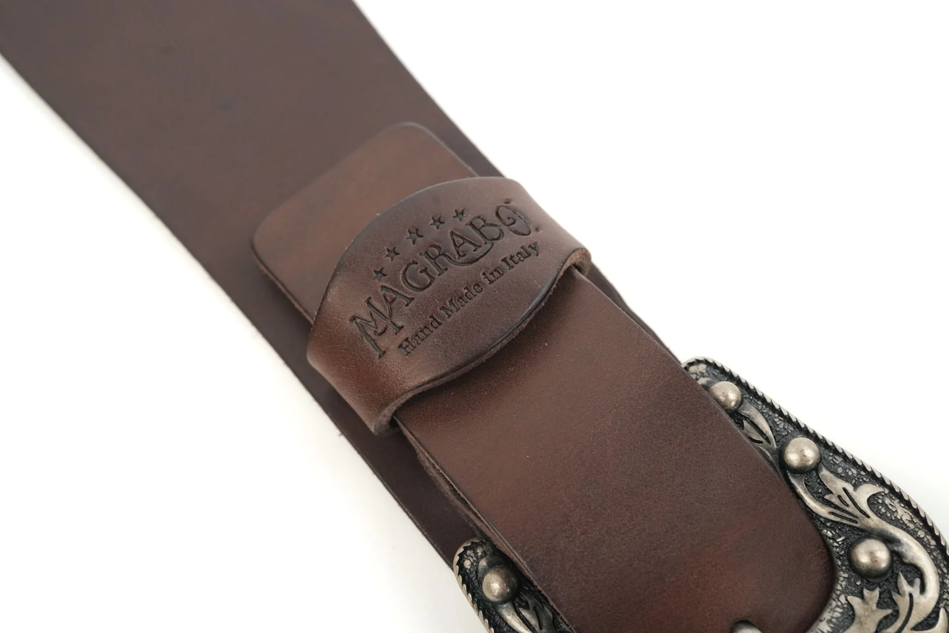 Magrabo Straps Tw in Buckle TC Core Marrone Scuro 7 cm fibbie Sun Argento - Image 2