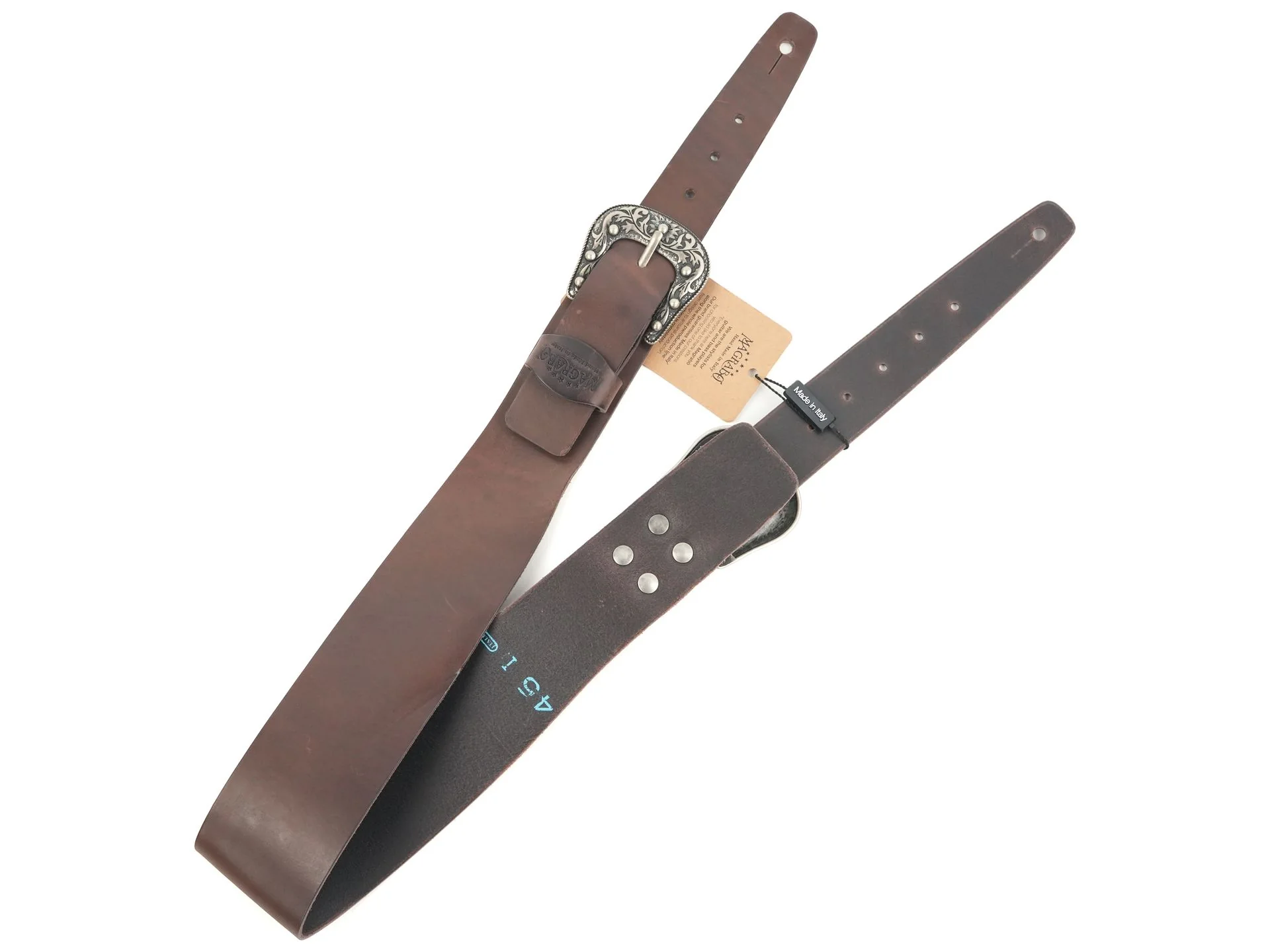 Magrabo Straps Tw in Buckle TC Core Marrone Scuro 7 cm fibbie Sun Argento - Image 3
