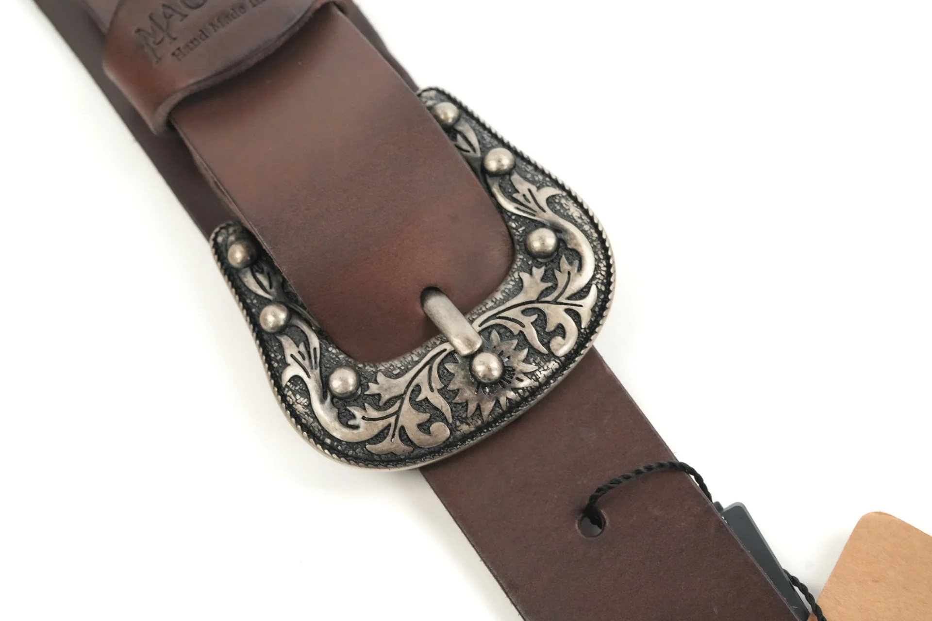 Magrabo Straps Tw in Buckle TC Core Marrone Scuro 7 cm fibbie Sun Argento - Image 4