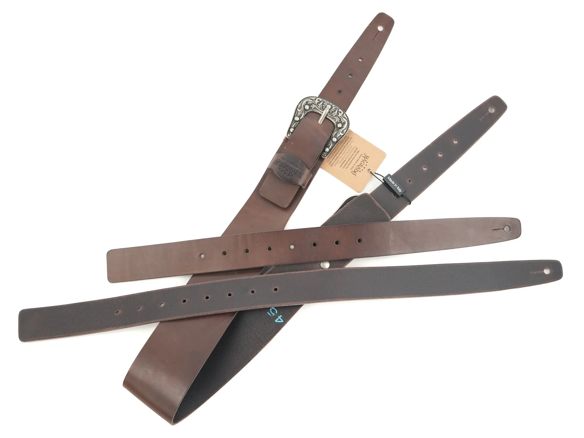 Magrabo Straps Tw in Buckle TC Core Marrone Scuro 7 cm fibbie Sun Argento - Image 5