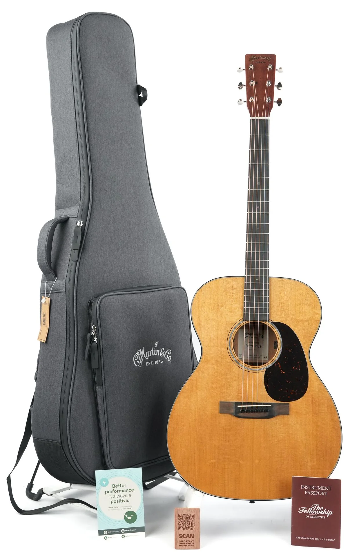 Martin 000E Retro Plus Mahogany Torrified Sitka - Image 3