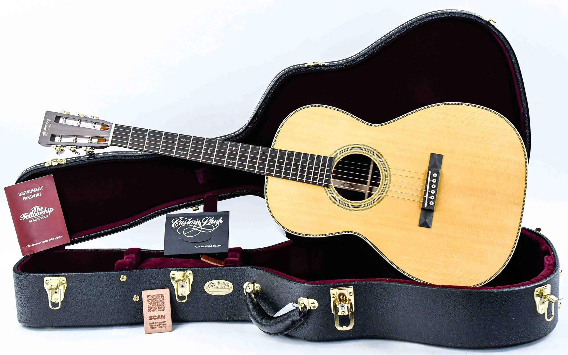 Martin Custom Shop 000 12 Fret Vintage Spruce Rosewood #2865287 - Image 3