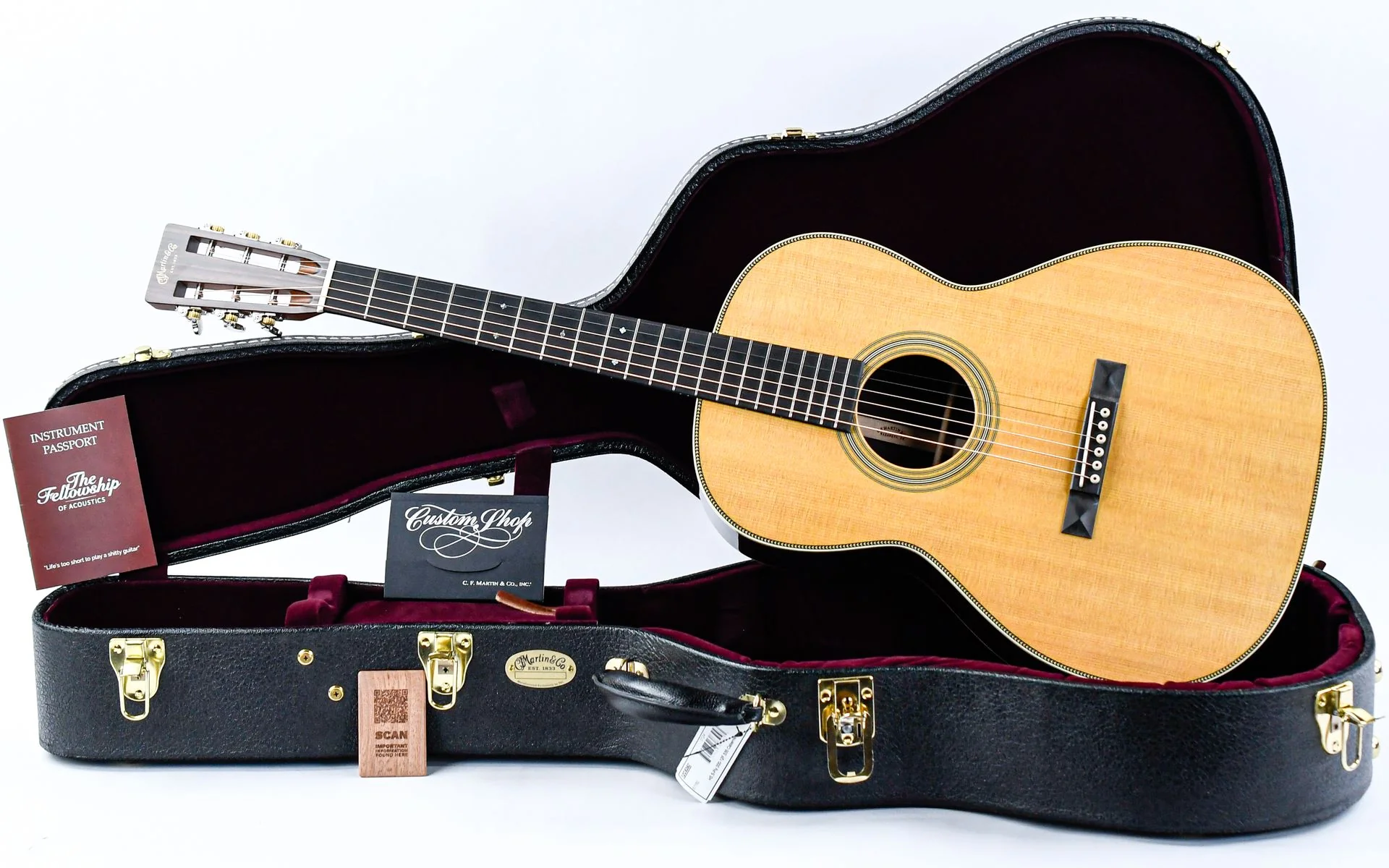 Martin Custom Shop 000 12 Fret Vintage Spruce Rosewood #2865289 - Image 3