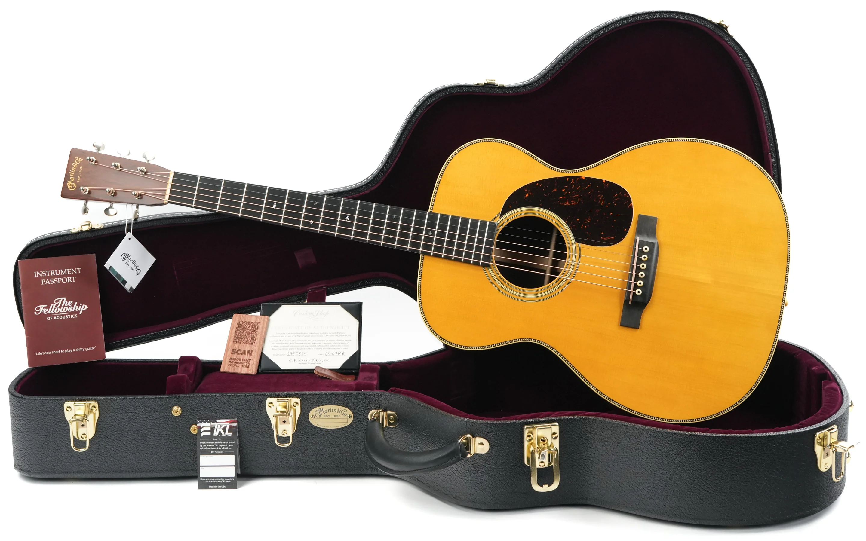 Martin Custom Shop 00028 1937 Adirondack Madagascar Stage 1 Aging 2025 - Image 3