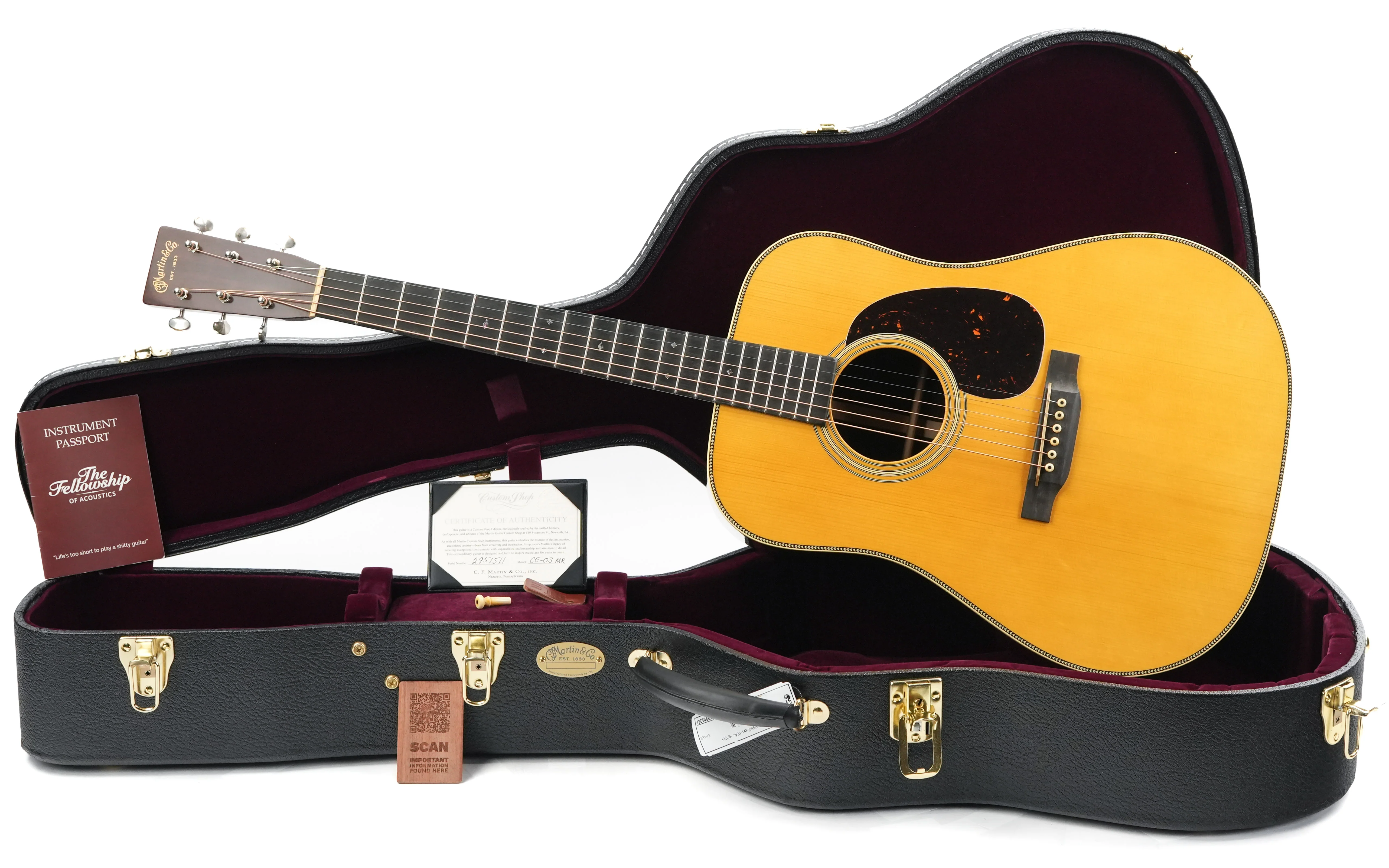 Martin Custom Shop D28 1937 Adirondack Madagascar Stage 1 Aging - Image 3