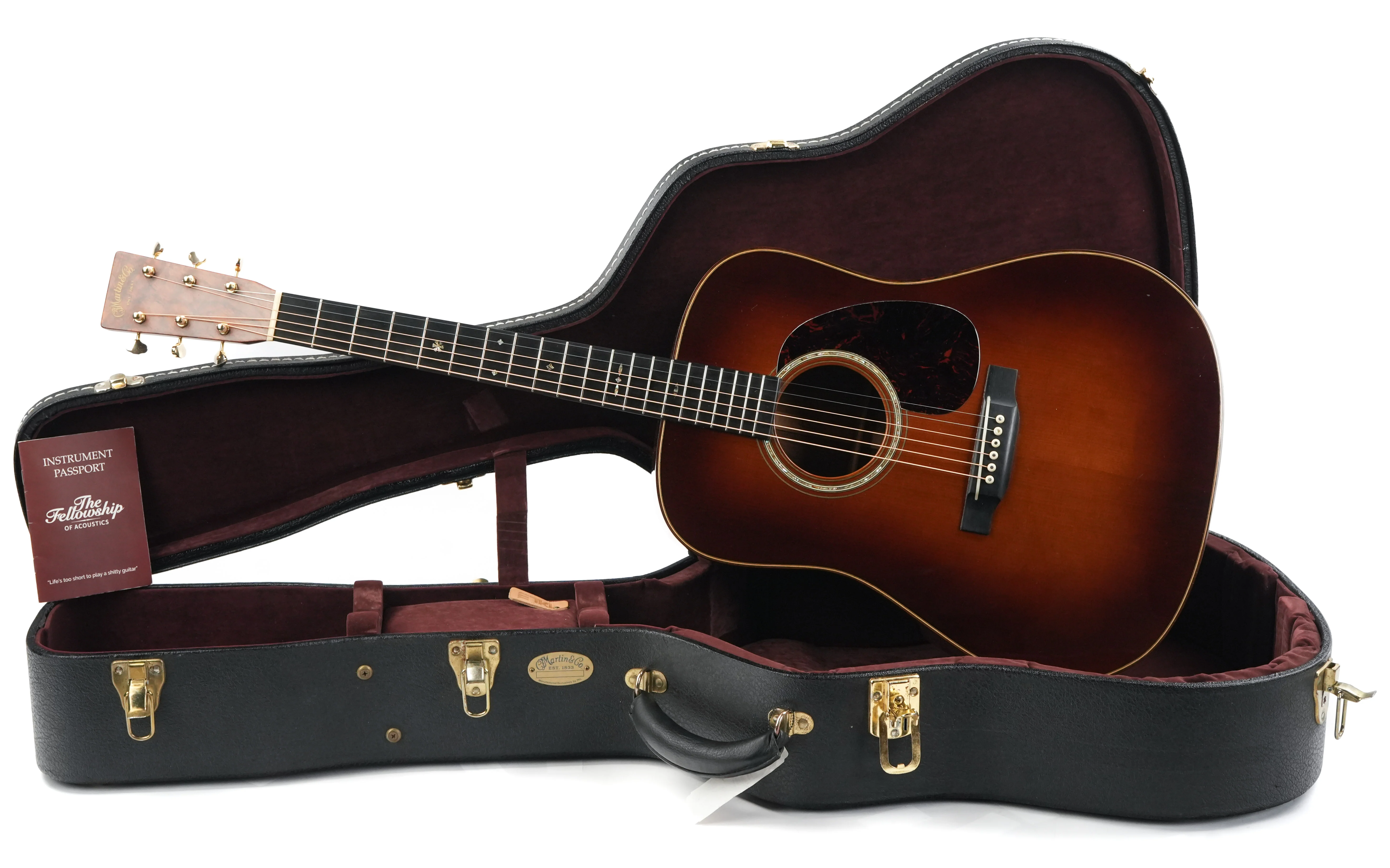Martin Custom Shop D28 Bubinga Adirondack Spruce Ambertone 2014 - Image 3