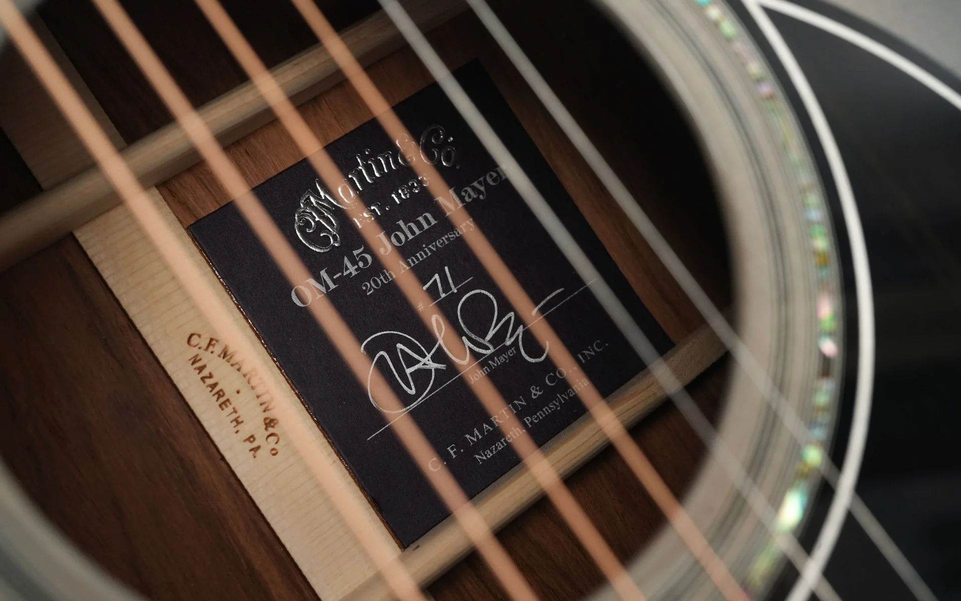 Martin Custom Shop John Mayer OM45 Platinum - Image 24