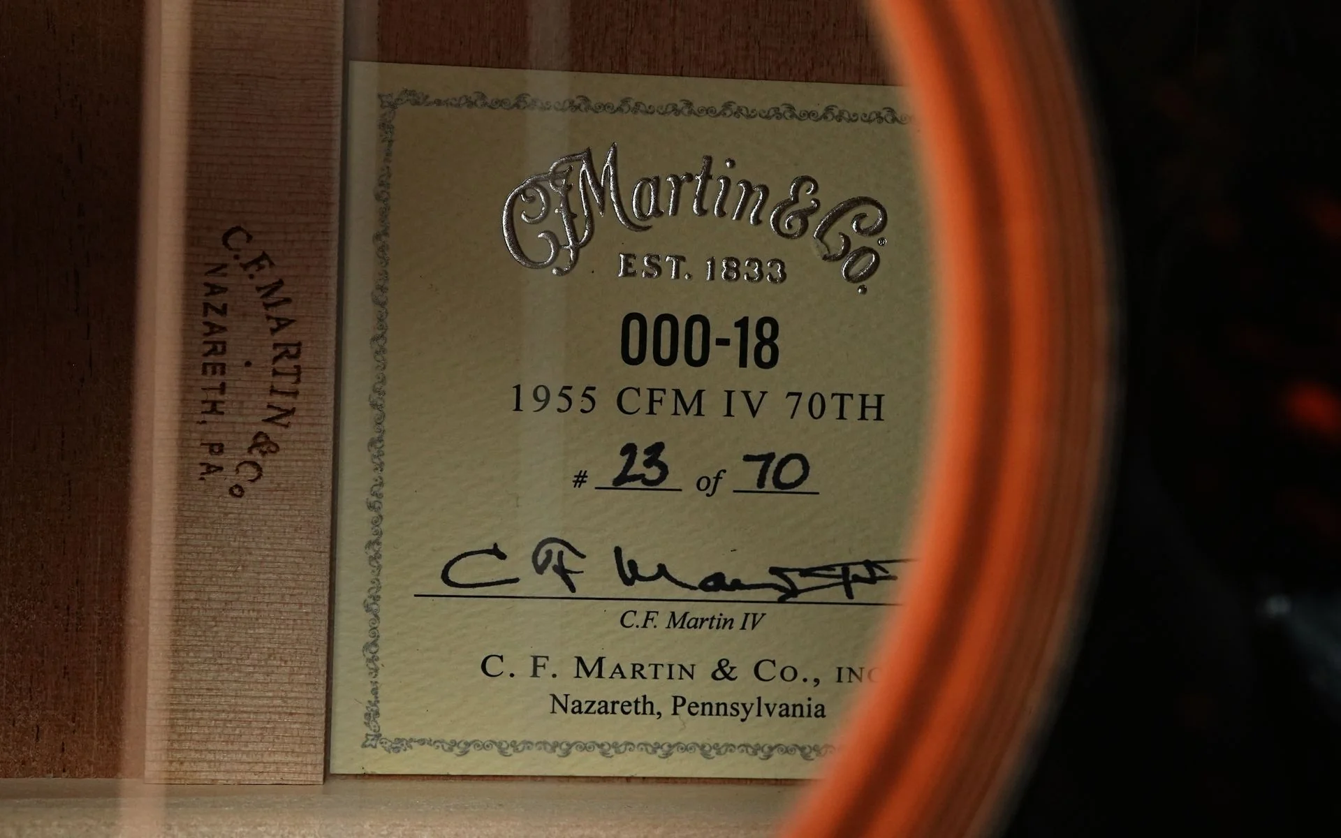 Martin D18 1955 CFM IV 70th 69 of 70 Limited Edition - Image 11