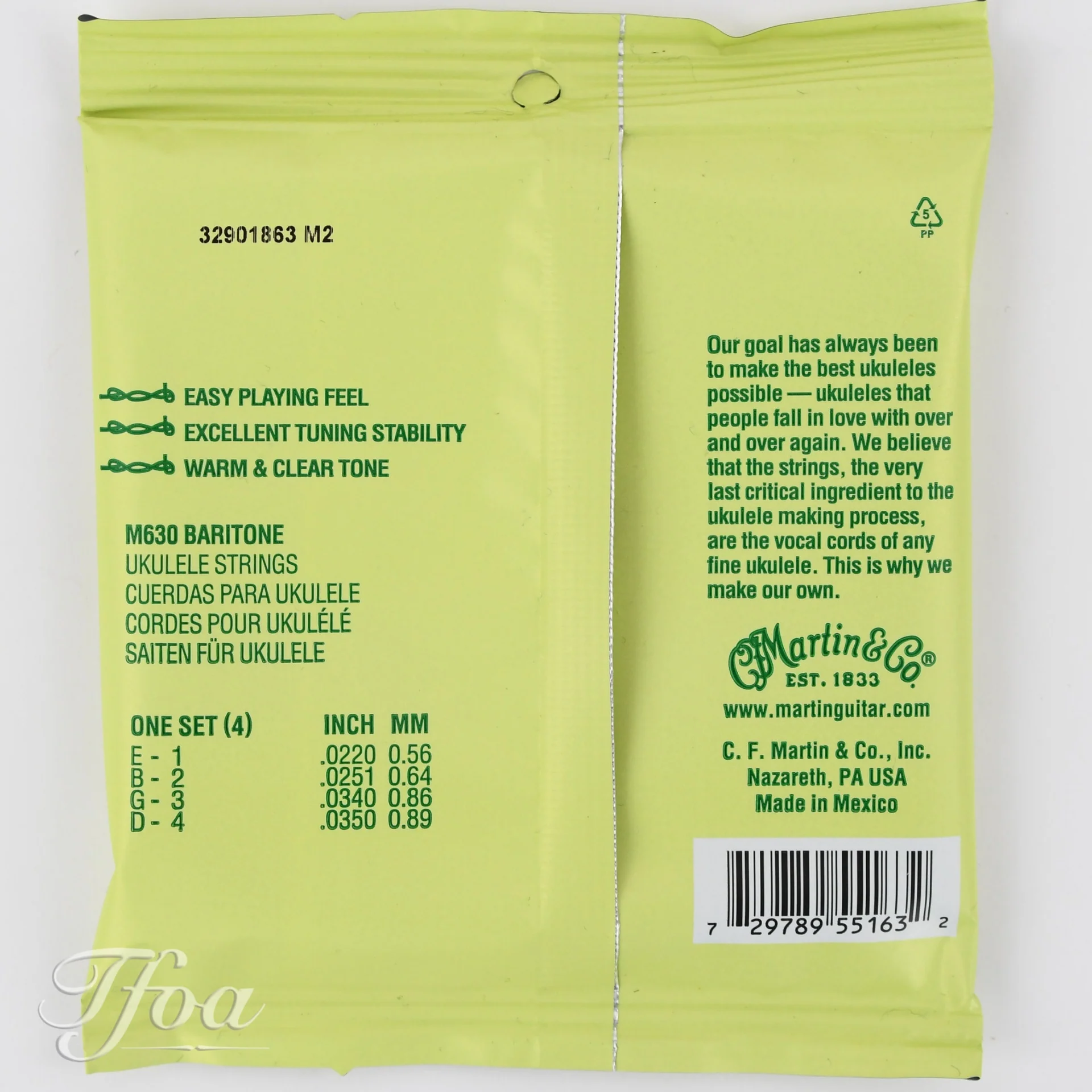 Martin M630 Bariton Ukulele Strings - Image 2