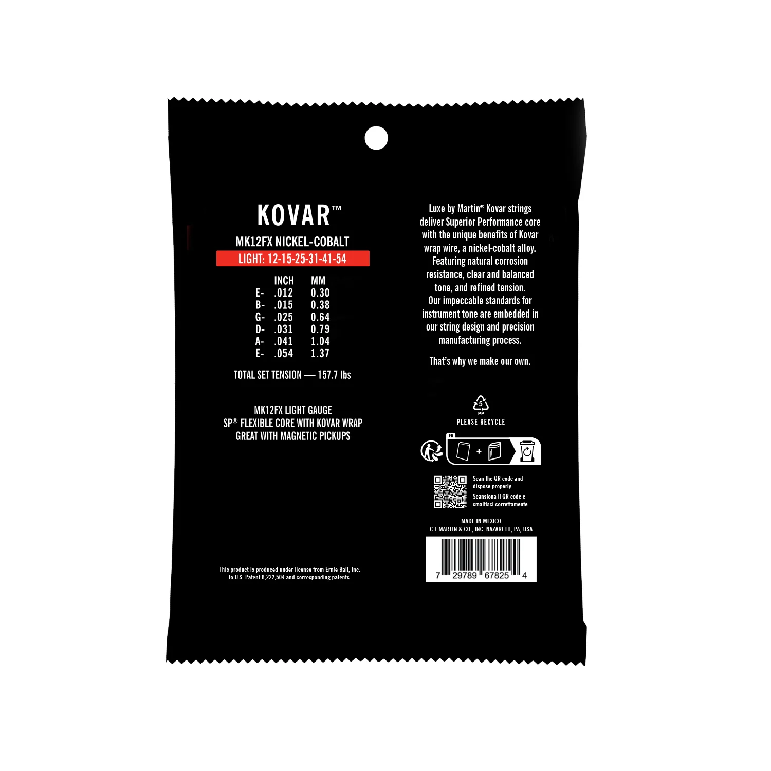 Martin MK12FX Luxe Kovar Strings Light 12-54 - Image 2